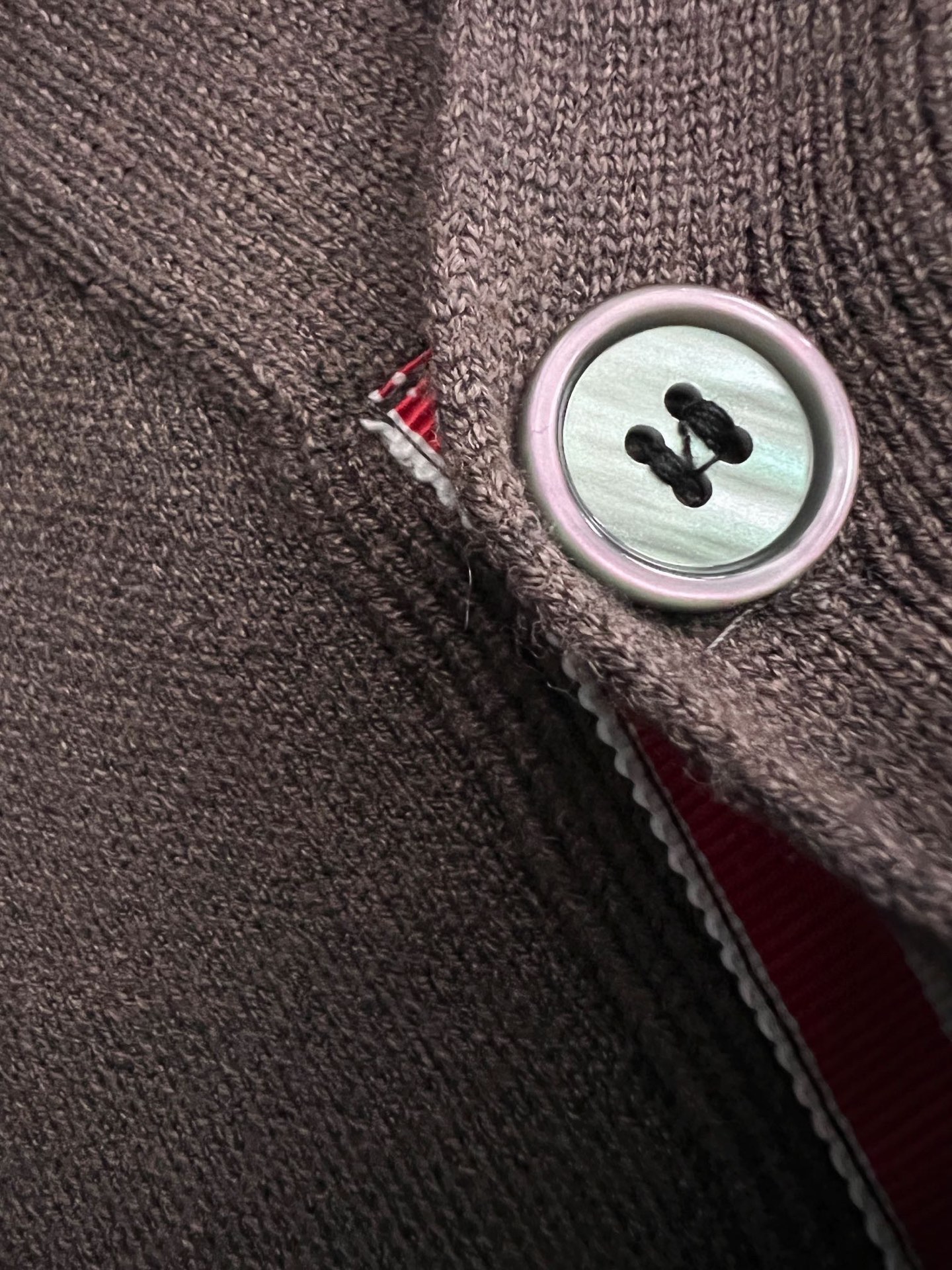 ） 贸易公司渠道货！买手店人气TOP单品！TB/桑姆·布*尼原单男士时装款针织羊绒羊毛混纺开衫毛衣上身效