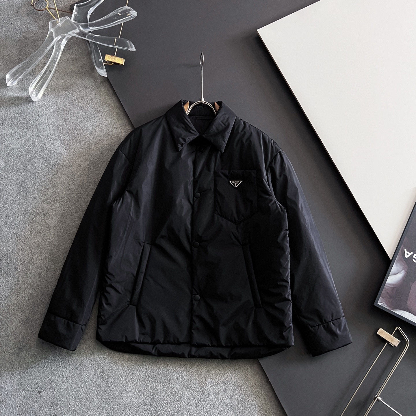 ）Prad*顶级夹克、25Ss秋冬最新款宇航飞行员✈️内胆薄棉，完美[强]完美[强]完美[强]，面料非常