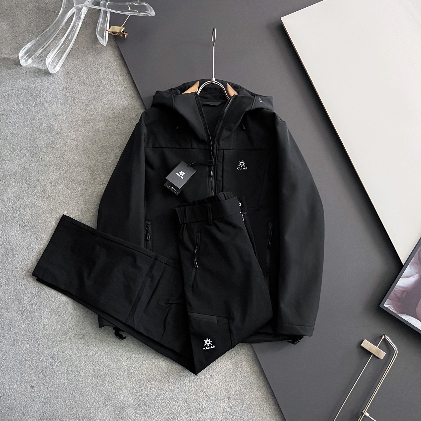 外套裤子）Kailas*、25Ss男士工装软壳休闲套装.....……标志性的LOGO刺绣 休闲户外都是最