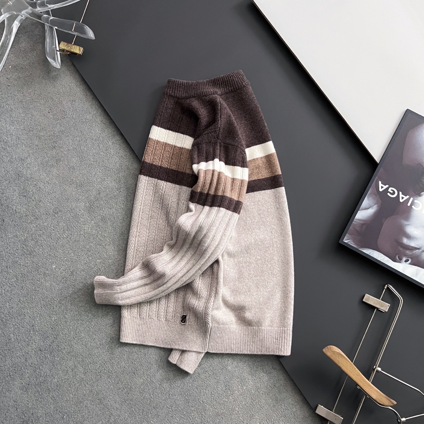 ）Zegn*🌟顶级版冬季羊绒衫（绵羊毛100%），轻商务老钱风，此款毛衣甄选客供进口100％针织羊毛材质