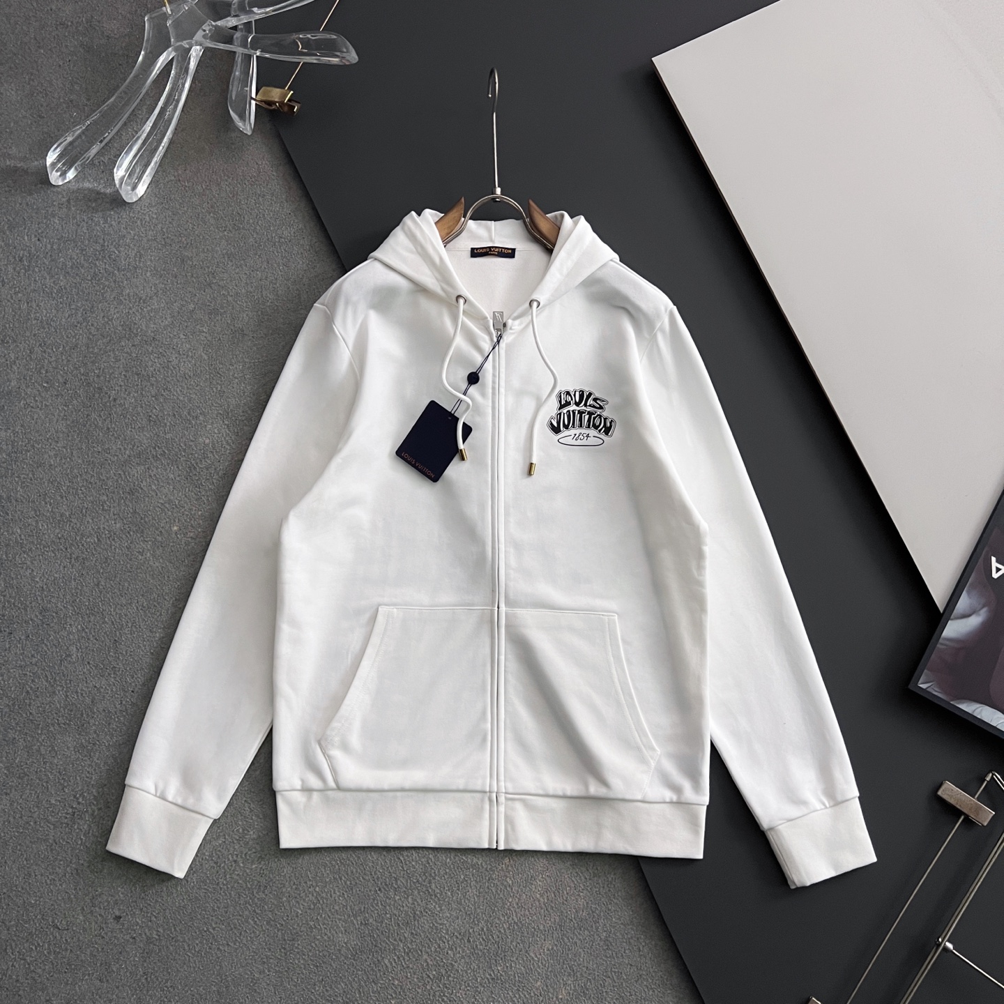 ）1V*🌟25FW秋季拉链连帽卫衣外套独家定染中克重科技平纹针织面料，区别市场通货颜色‼校服风减龄气息～