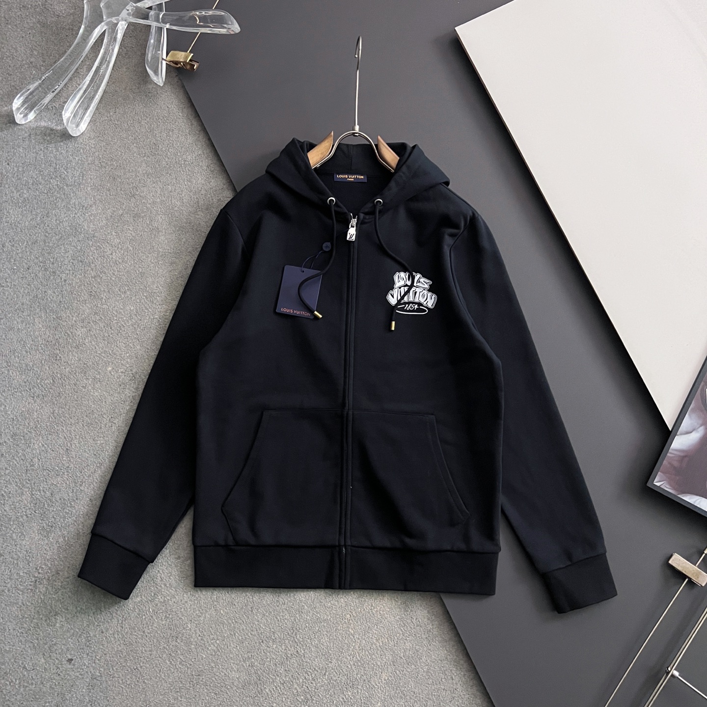 ）1V*🌟25FW秋季拉链连帽卫衣外套独家定染中克重科技平纹针织面料，区别市场通货颜色‼校服风减龄气息～