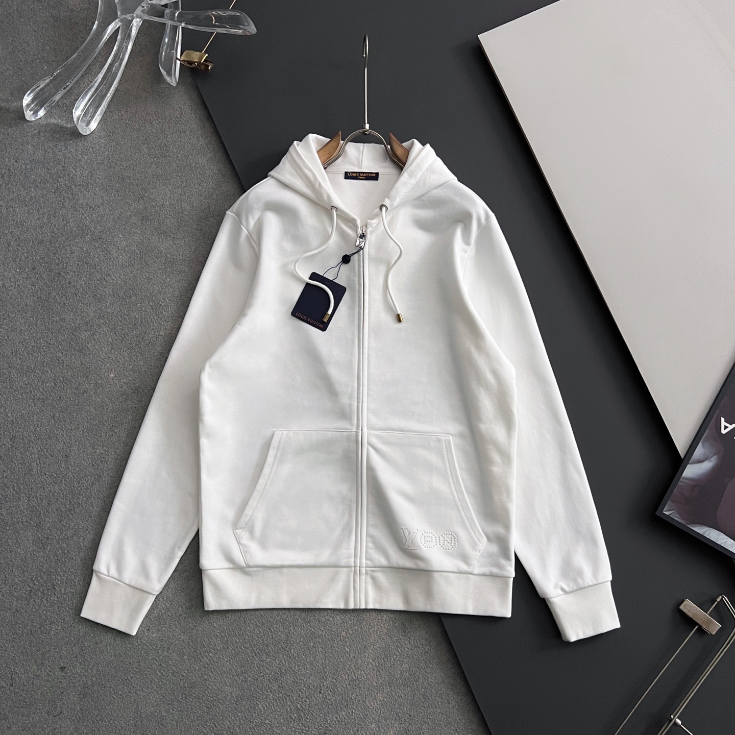 ）1V*🌟25FW秋季拉链连帽卫衣外套独家定染中克重科技平纹针织面料，区别市场通货颜色‼校服风减龄气息～