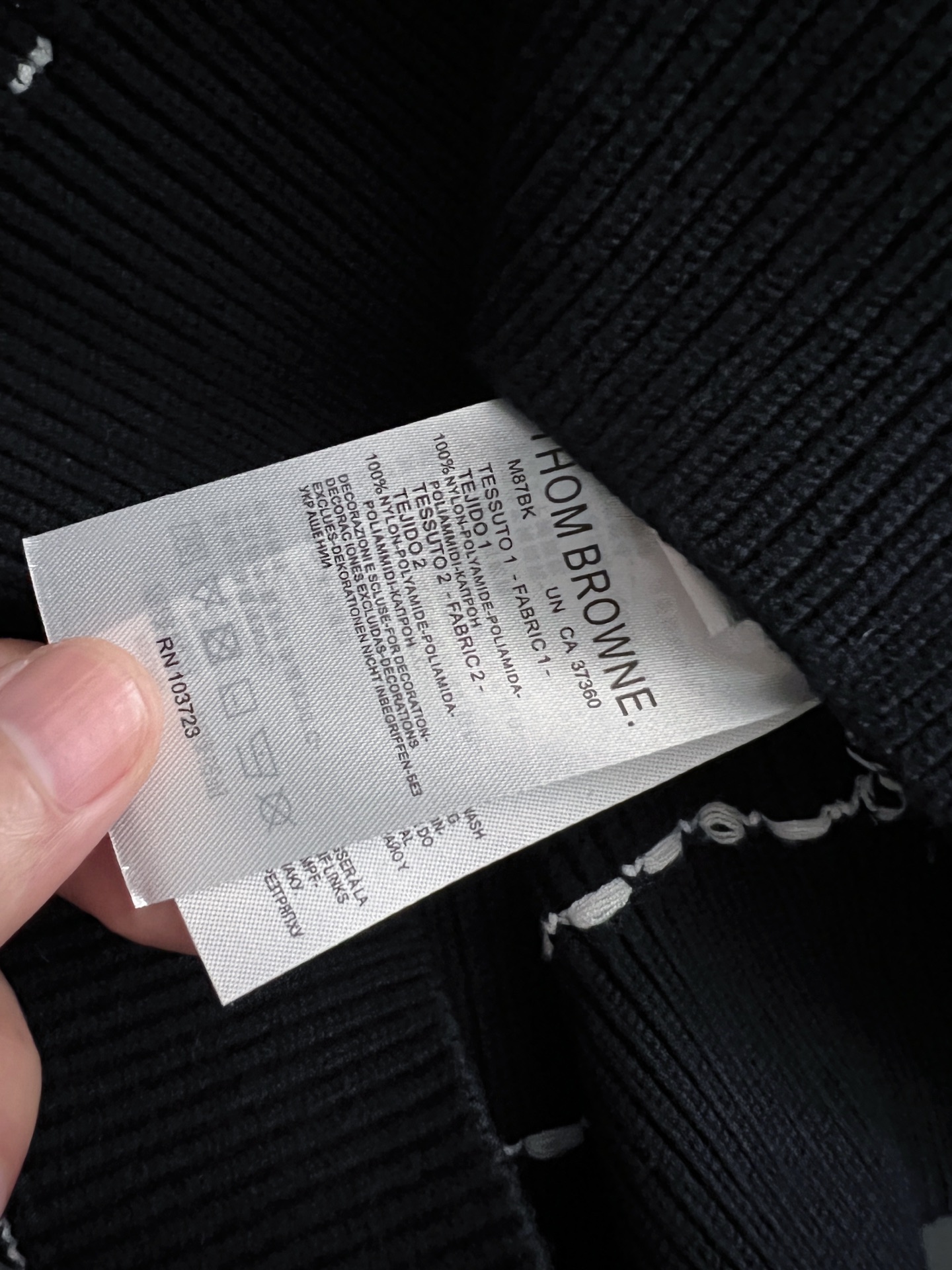 ）TB*最新爆款、25ss最新款秋冬时尚毛衣7针织线、最顶级版黑色华夫格提针织log0纯色专柜款针织线衫