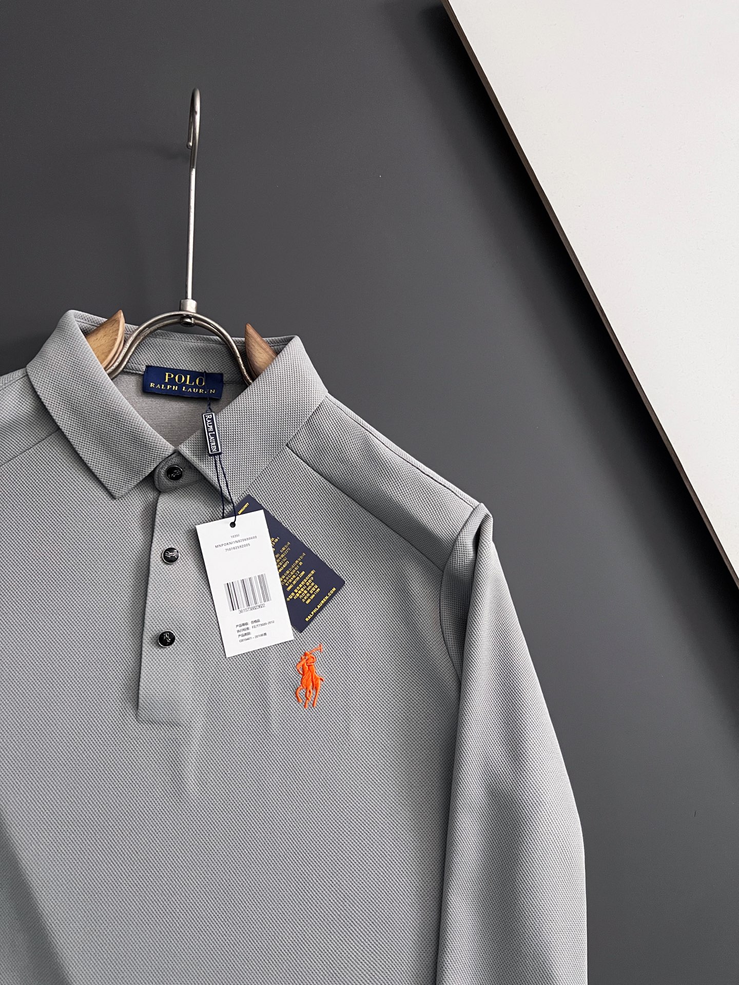 ）Polo拉夫劳伦* 2025🌟秋冬新款男士Polo衫内里薄绒复合，恒温打底，品牌最新设计元素！既不单调