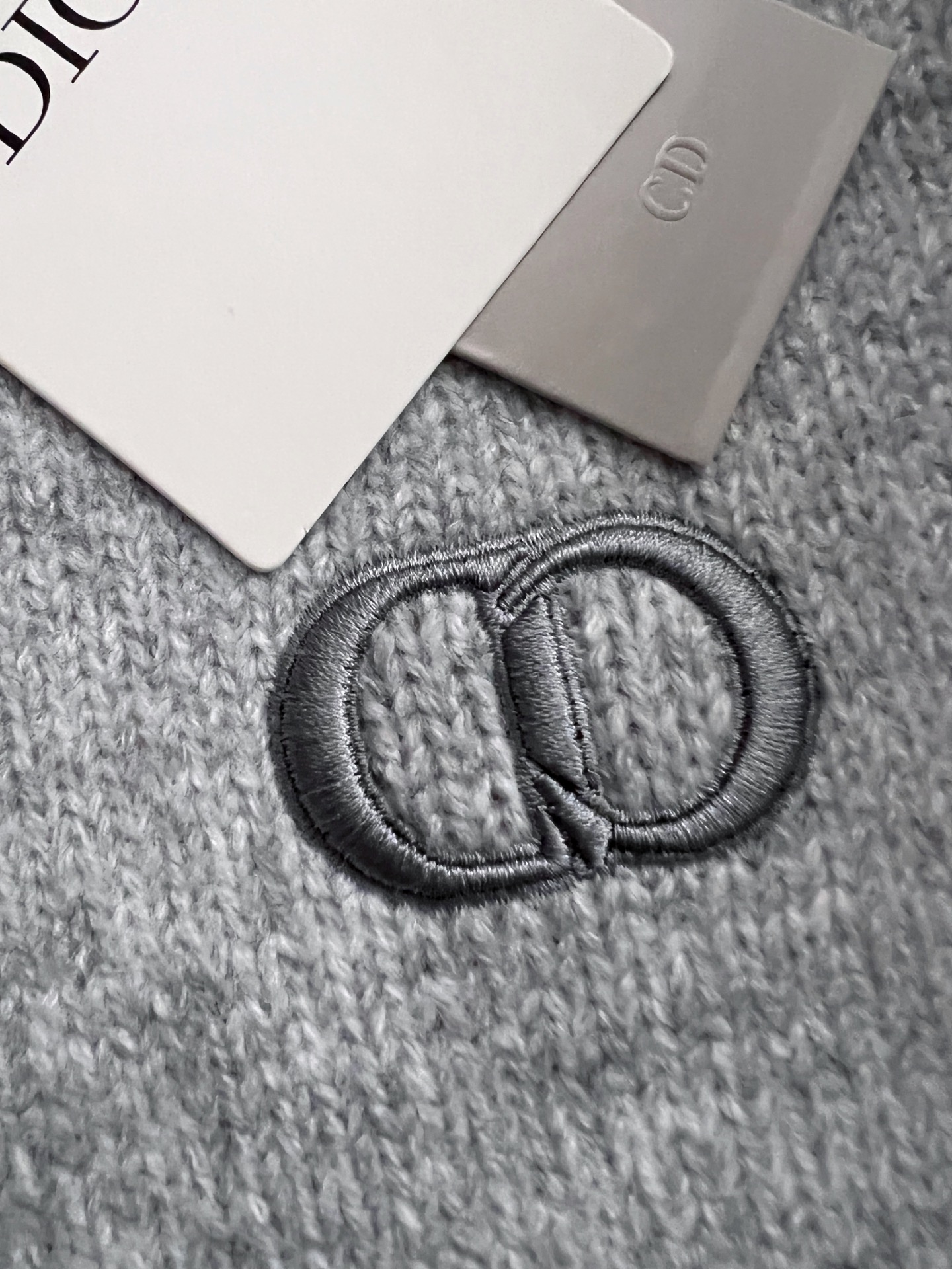 ）CD*、25ss最新款秋冬时尚毛衣7针织线、最顶级版黑色华夫格提针织log0纯色专柜款针织线衫圆领套头