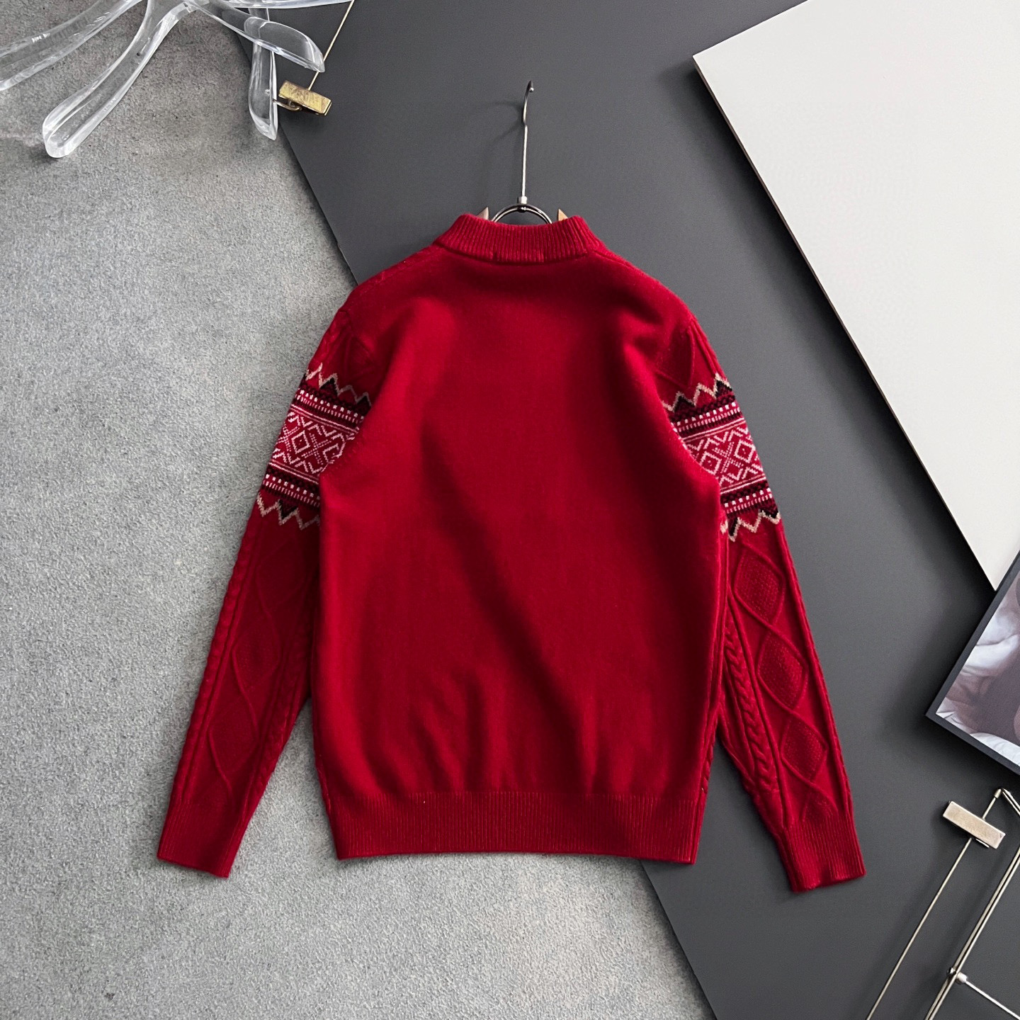 ）lP🆕*🌟顶级版圣诞风🎄冬季羊绒衫（绵羊毛100%），此款毛衣甄选客供进口100％针织羊毛材质！面料手