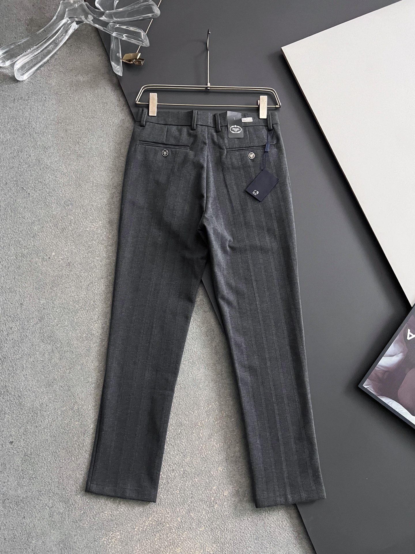 Prad*、2025最新特定改制羊绒男士休闲西裤# 此款无疑是最精致最高级的存在!非常显气质的一款西装裤