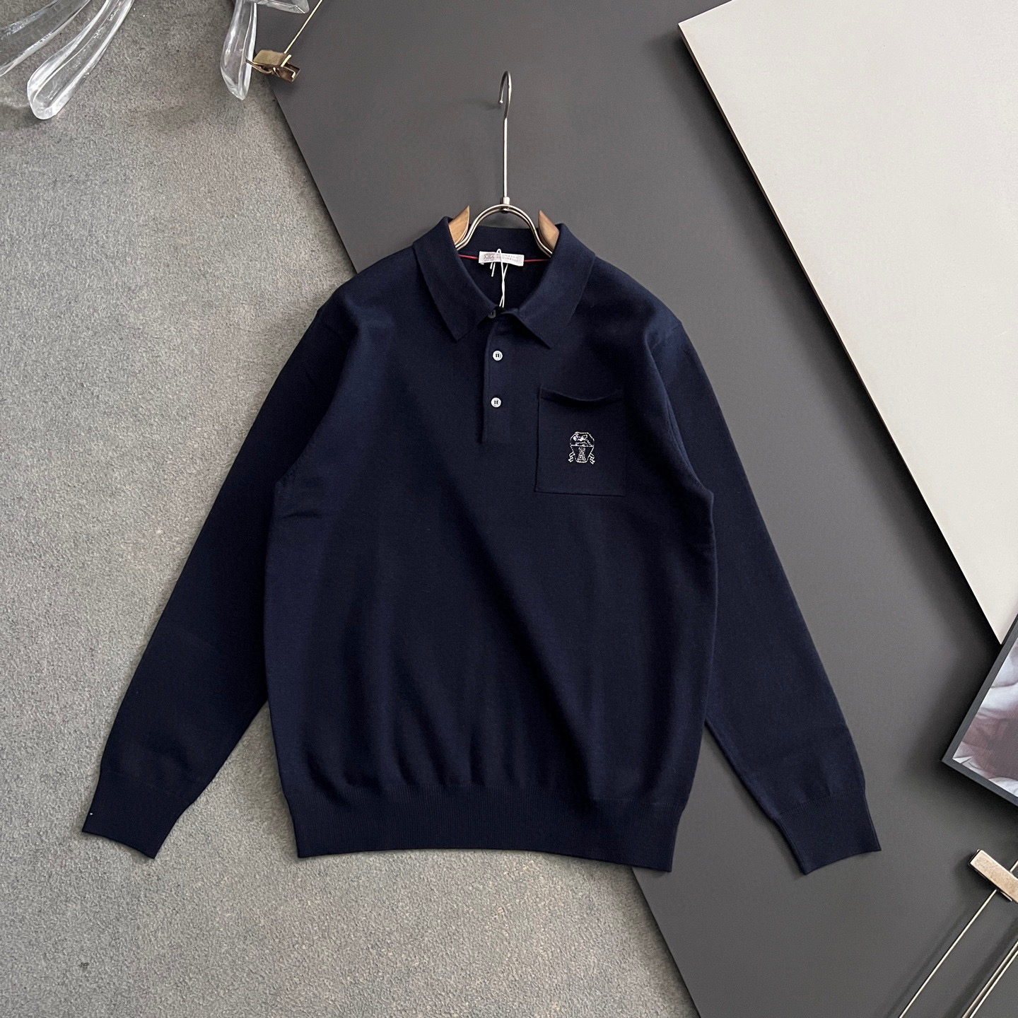 🌾BC*·🌟25FW秋冬打底翻领毛衣！高品质意大利进口面料，高密度针织，百搭毛衣，内搭衬衫都帅气十足！L