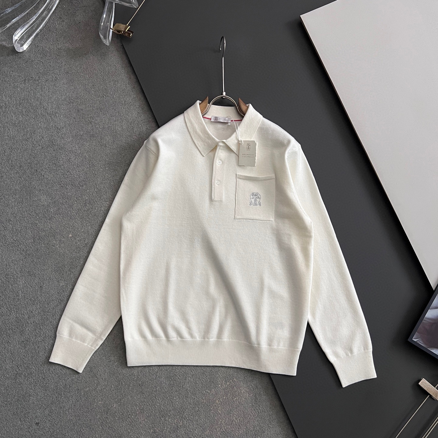 🌾BC*·🌟25FW秋冬打底翻领毛衣！高品质意大利进口面料，高密度针织，百搭毛衣，内搭衬衫都帅气十足！L