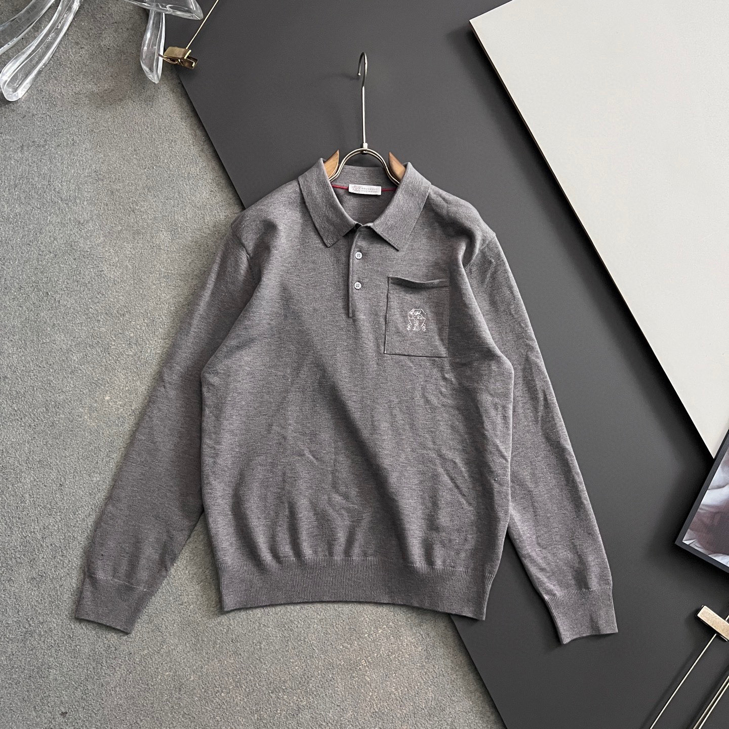 🌾BC*·🌟25FW秋冬打底翻领毛衣！高品质意大利进口面料，高密度针织，百搭毛衣，内搭衬衫都帅气十足！L