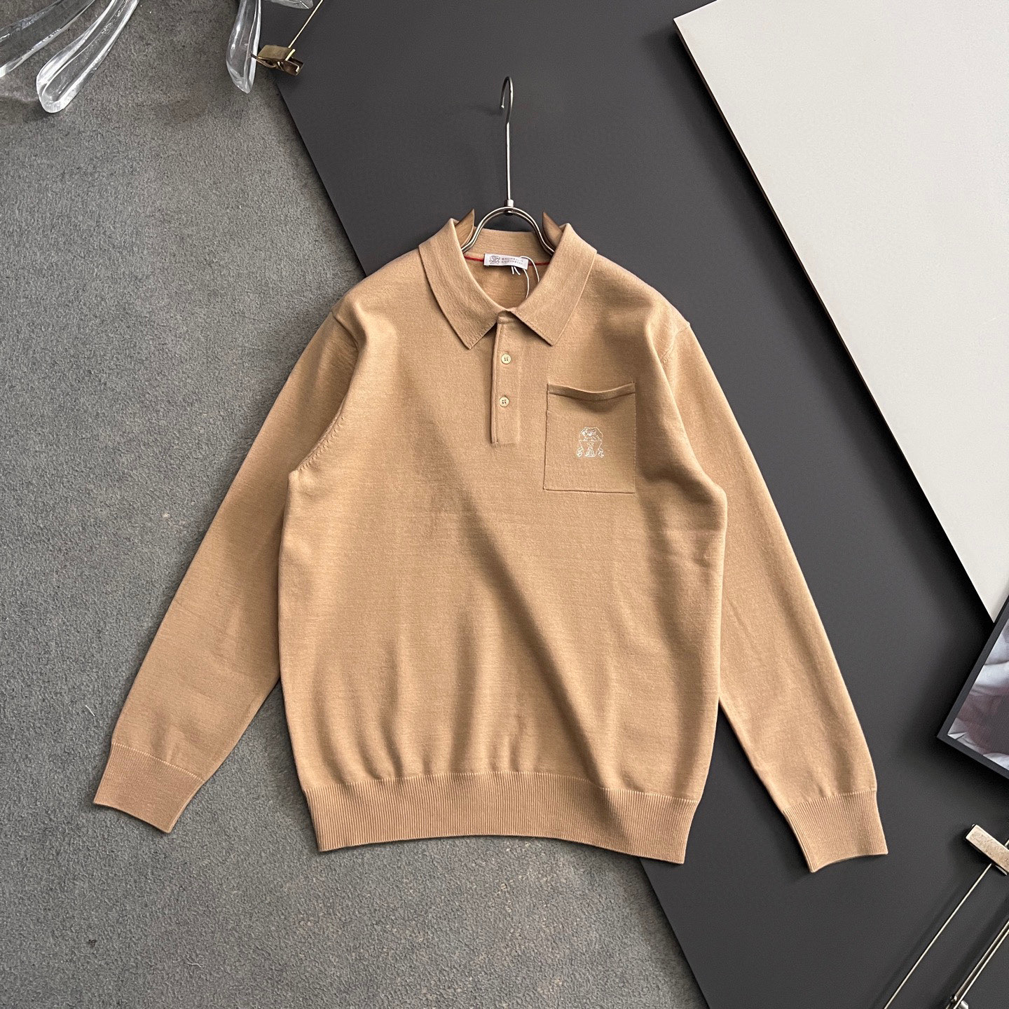 🌾BC*·🌟25FW秋冬打底翻领毛衣！高品质意大利进口面料，高密度针织，百搭毛衣，内搭衬衫都帅气十足！L