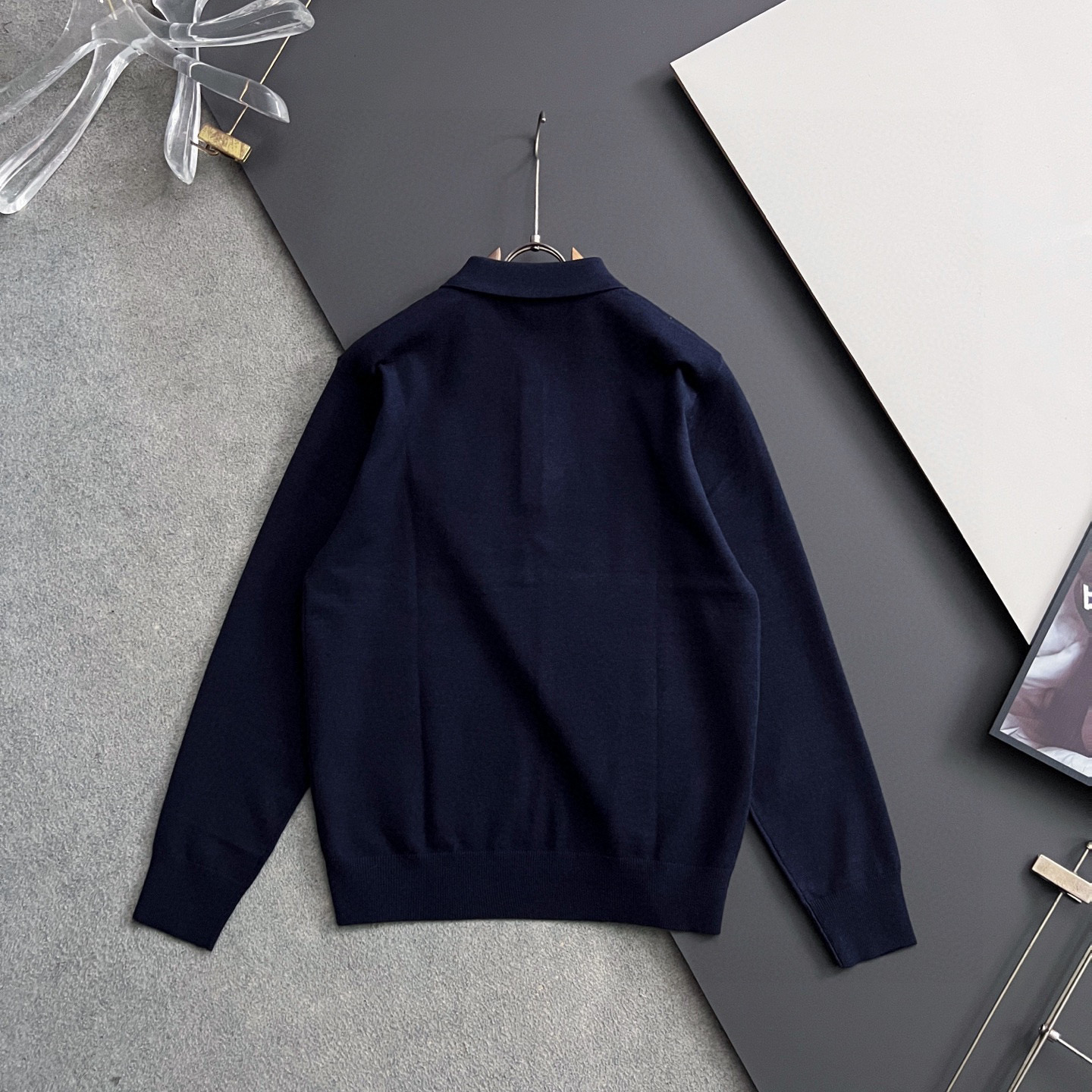 🌾Bur*·🌟25FW秋冬打底翻领毛衣！高品质意大利进口面料，高密度针织，百搭毛衣，内搭衬衫都帅气十足！
