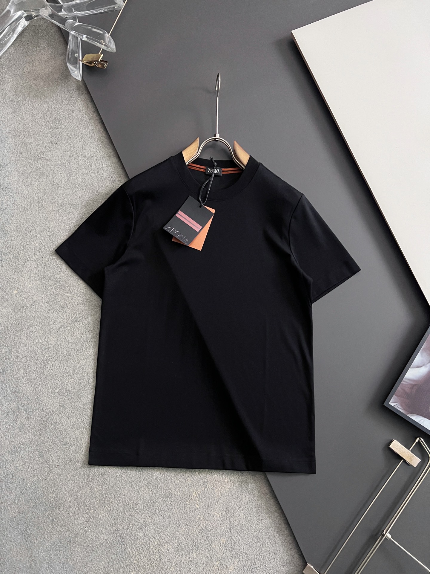 🌾Zegn*、双股丝光绝佳高品质进口牛奶丝T恤，渠道正品进口，定制丝光、特级面料，亲肤性绝佳，细节极致完