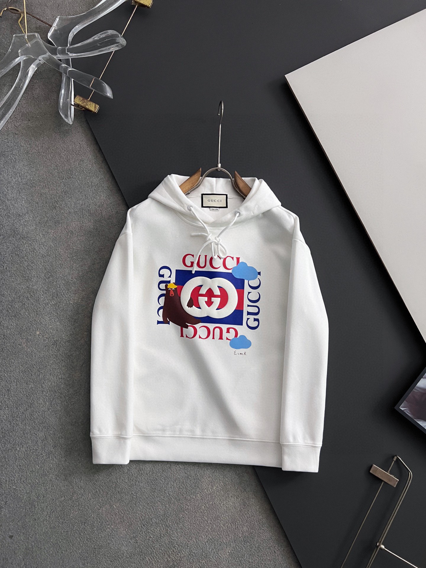 🌾Gucc*·独家🌟高端定制，休闲连帽款卫衣，独家定制纯棉410克新氧棉、科技面料，定制原版螺纹，档次极