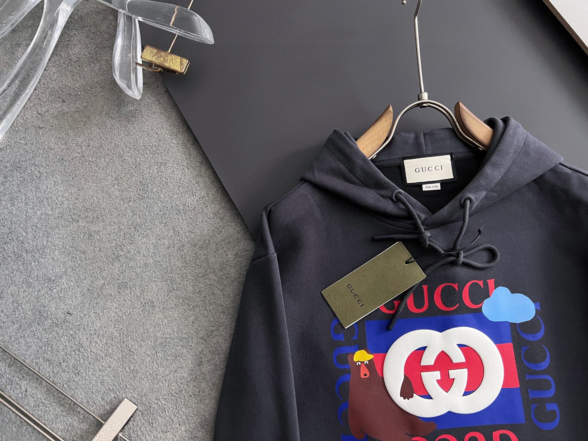 🌾Gucc*·独家🌟高端定制，休闲连帽款卫衣，独家定制纯棉410克新氧棉、科技面料，定制原版螺纹，档次极