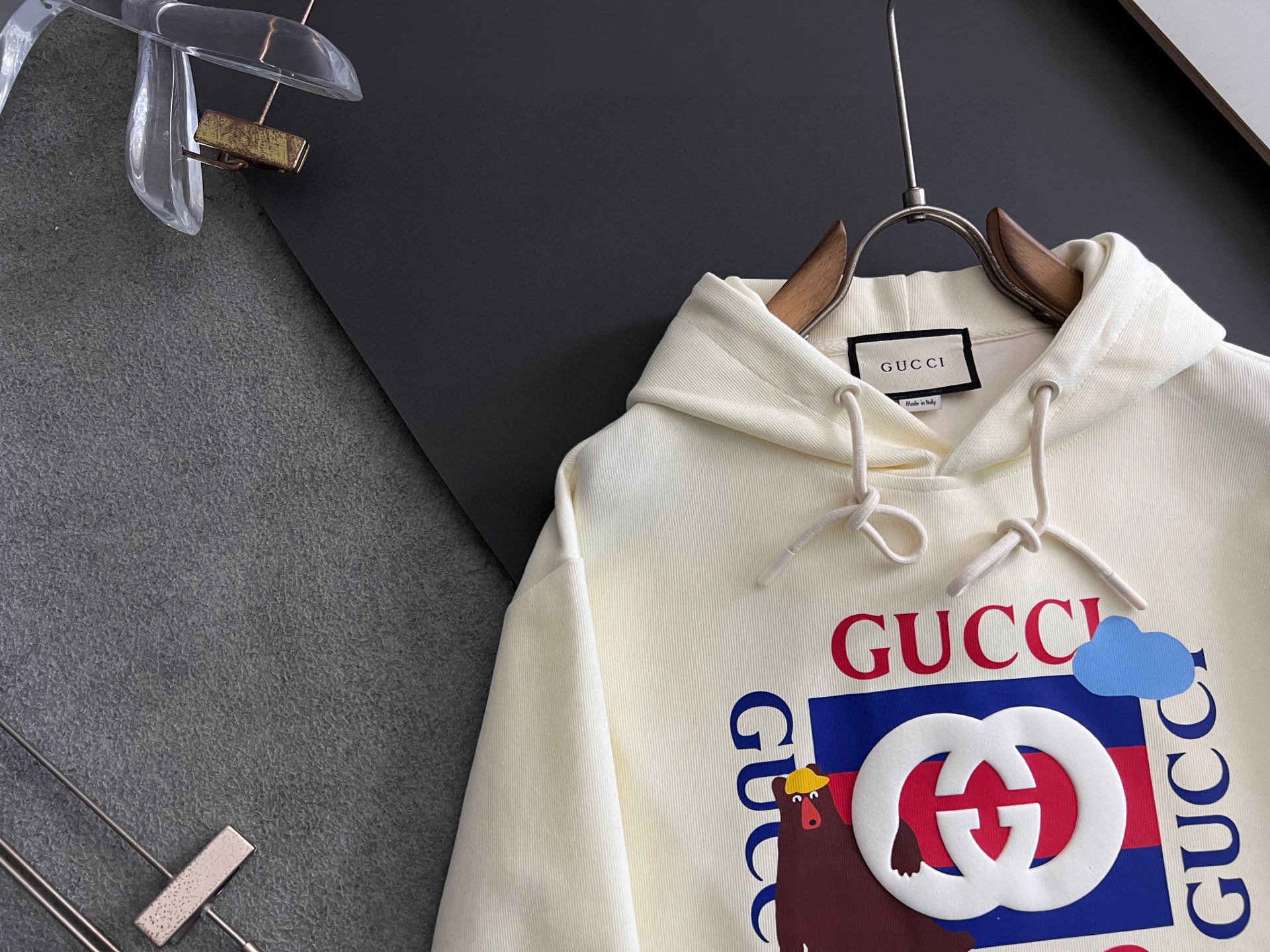）Gucc*·独家🌟高端定制，休闲连帽款卫衣，独家定制纯棉410克新氧棉、科技面料，定制原版螺纹，档次极