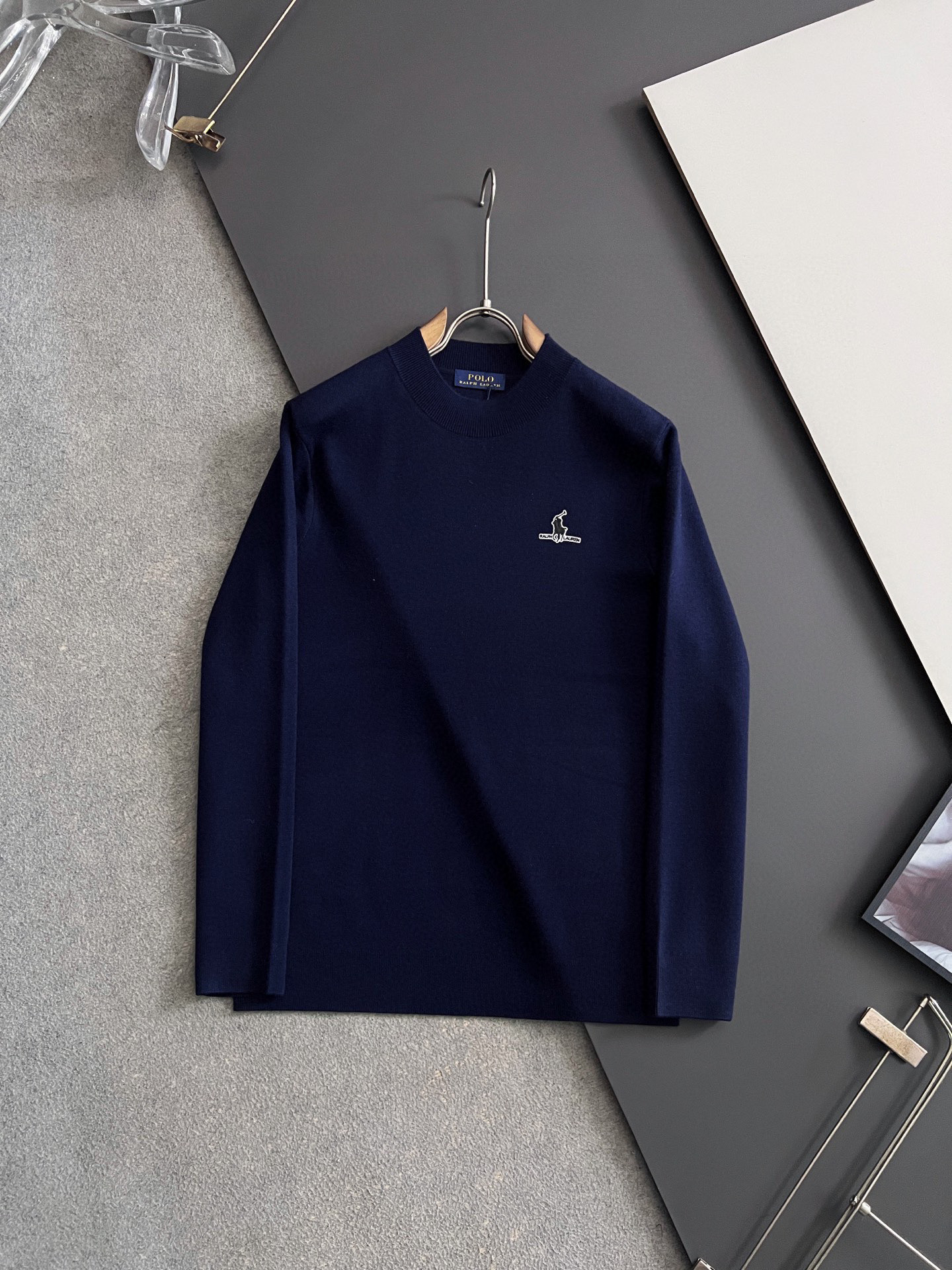 ）拉夫劳伦Polo*🌟爆款打底衫70%羊毛30%桑蚕丝高密针织毛衣，天丝羊毛贴身亲肤触感一点也不会扎身，