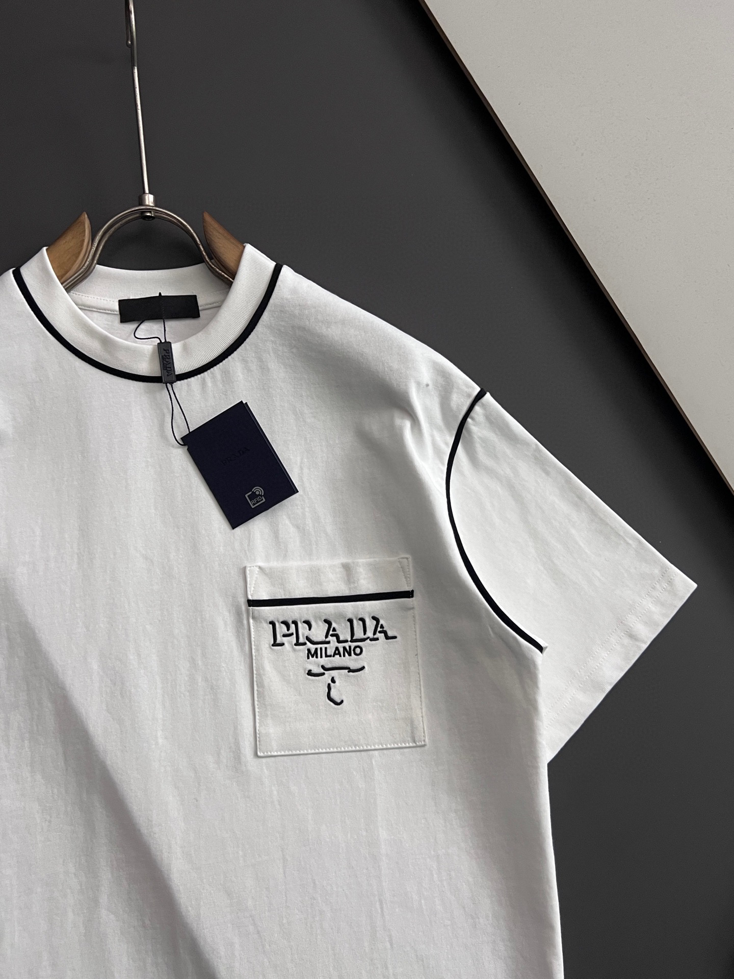 ）Prad*2026Ss最新工艺短袖280g纯棉双纱爆款现货四季系列短袖，简约基础衣橱神器， 休闲百搭必