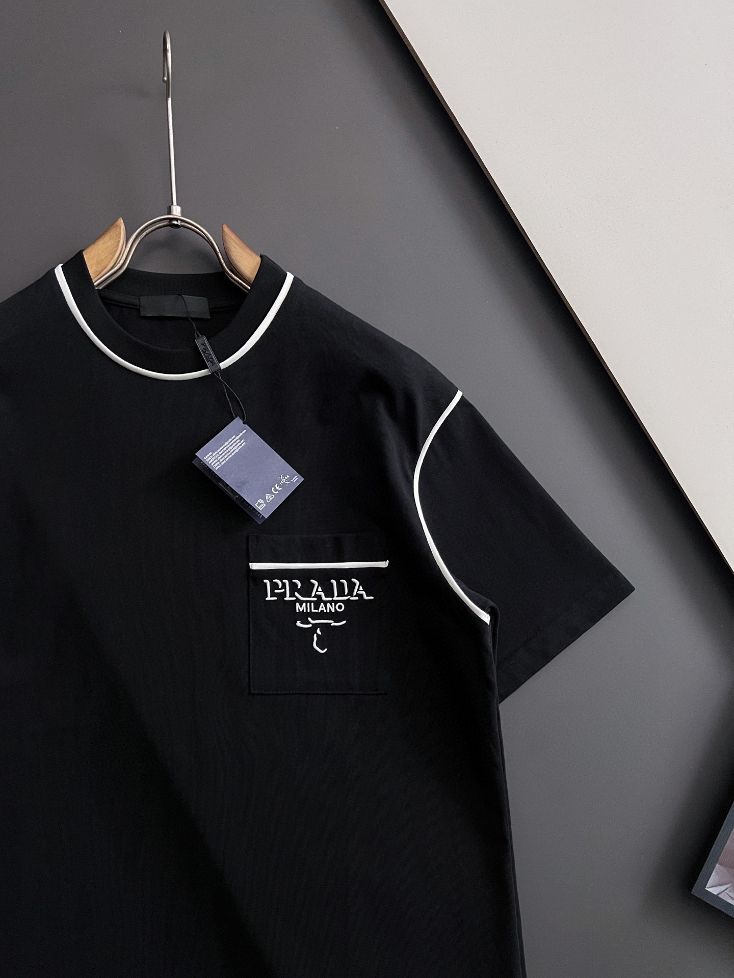 ）Prad*2026Ss最新工艺短袖280g纯棉双纱爆款现货四季系列短袖，简约基础衣橱神器， 休闲百搭必