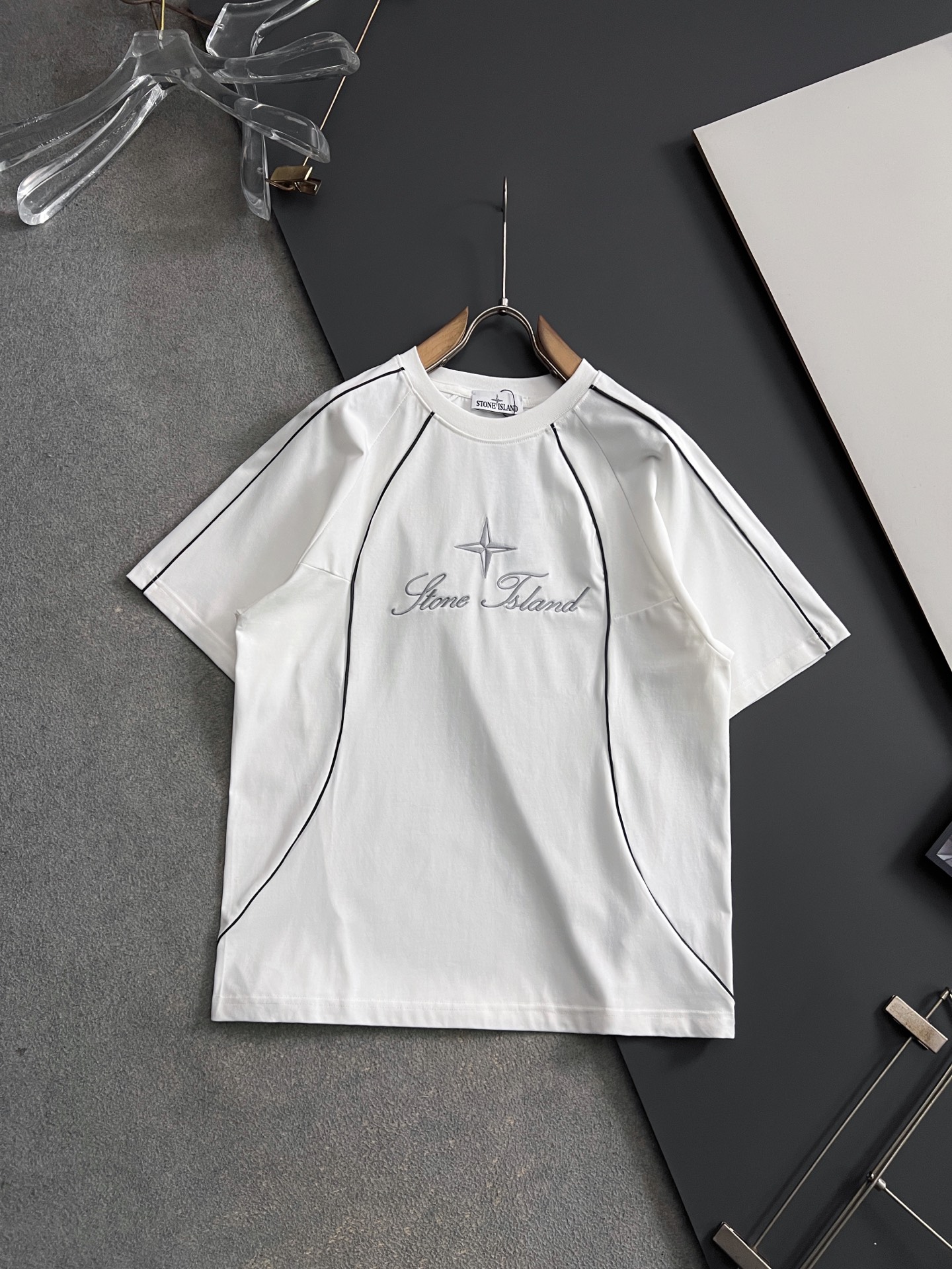 ）石头岛*2026Ss最新工艺短袖260g纯棉双纱爆款现货春夏短袖，简约基础衣橱神器， 休闲百搭必备款）