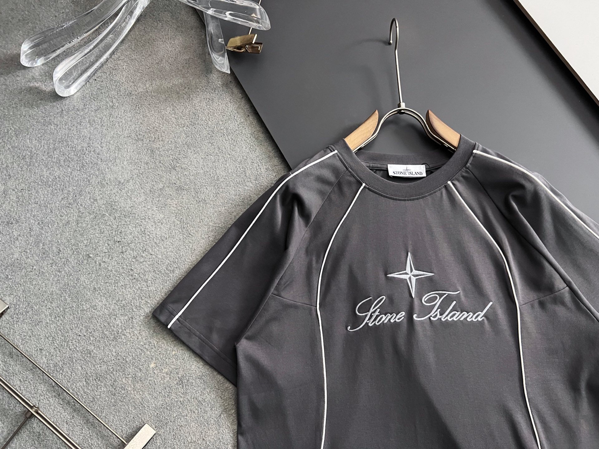 ）石头岛*2026Ss最新工艺短袖260g纯棉双纱爆款现货春夏短袖，简约基础衣橱神器， 休闲百搭必备款）