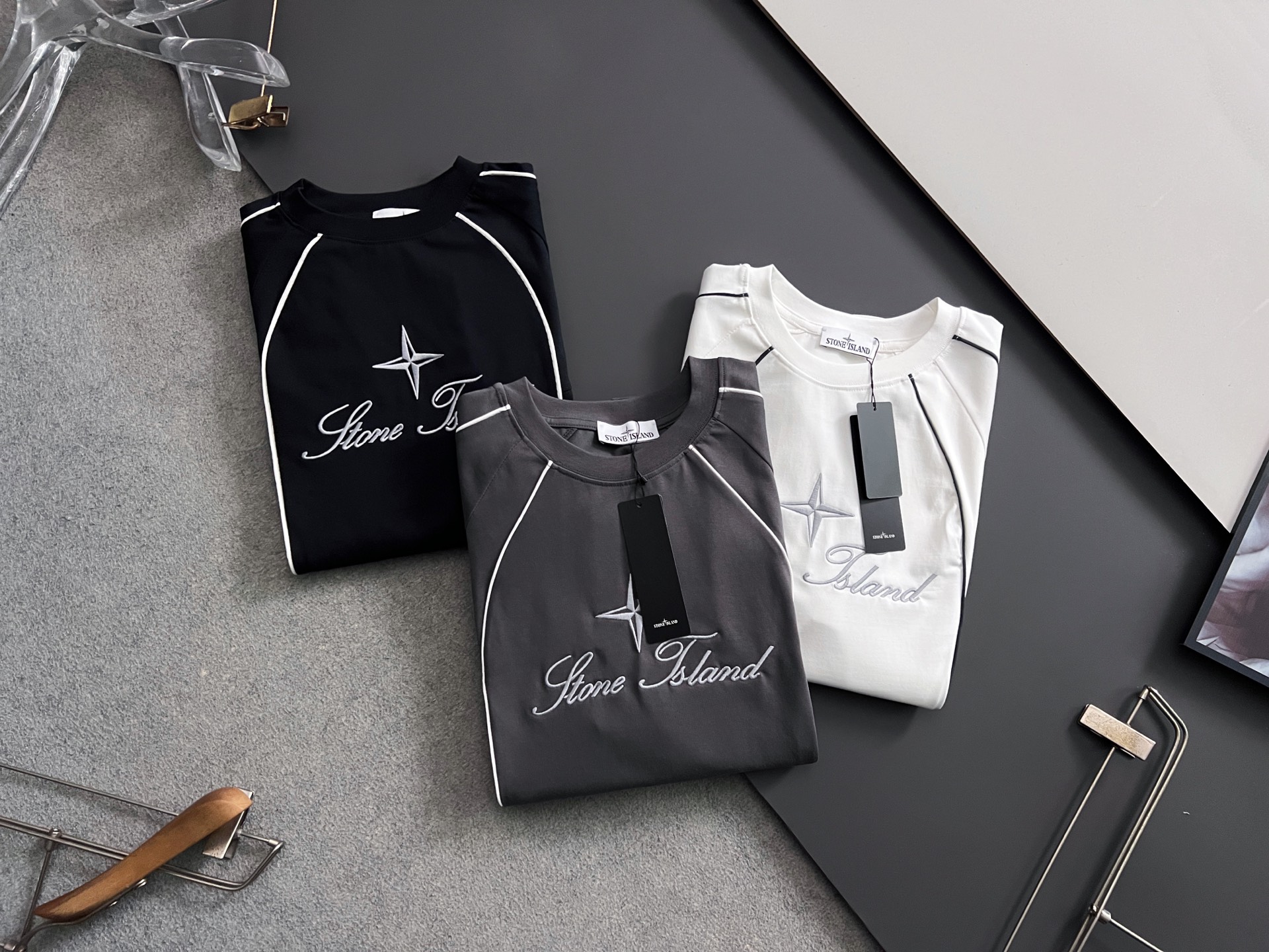 ）石头岛*2026Ss最新工艺短袖260g纯棉双纱爆款现货春夏短袖，简约基础衣橱神器， 休闲百搭必备款）