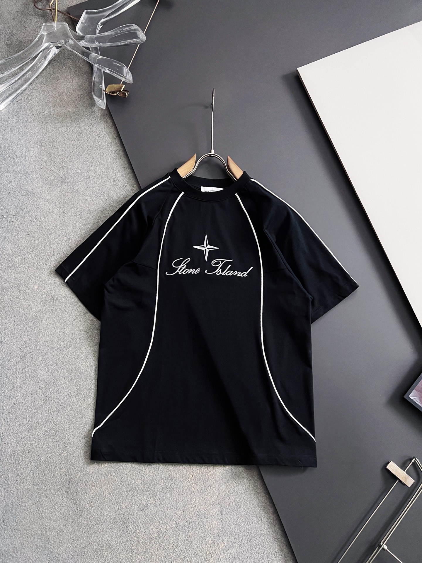 ）石头岛*2026Ss最新工艺短袖260g纯棉双纱爆款现货春夏短袖，简约基础衣橱神器， 休闲百搭必备款）