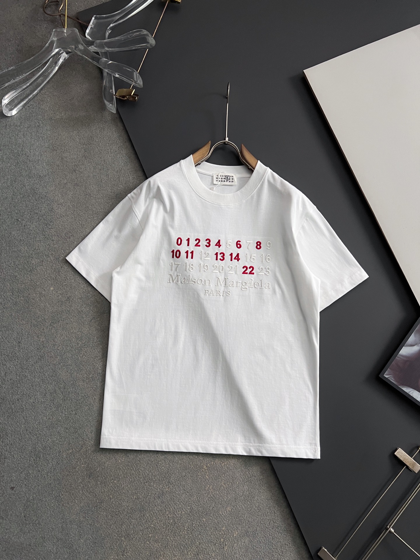 ）MM6*2026Ss最新工艺短袖260g纯棉双纱爆款现货春夏短袖，简约基础衣橱神器， 休闲百搭必备款）