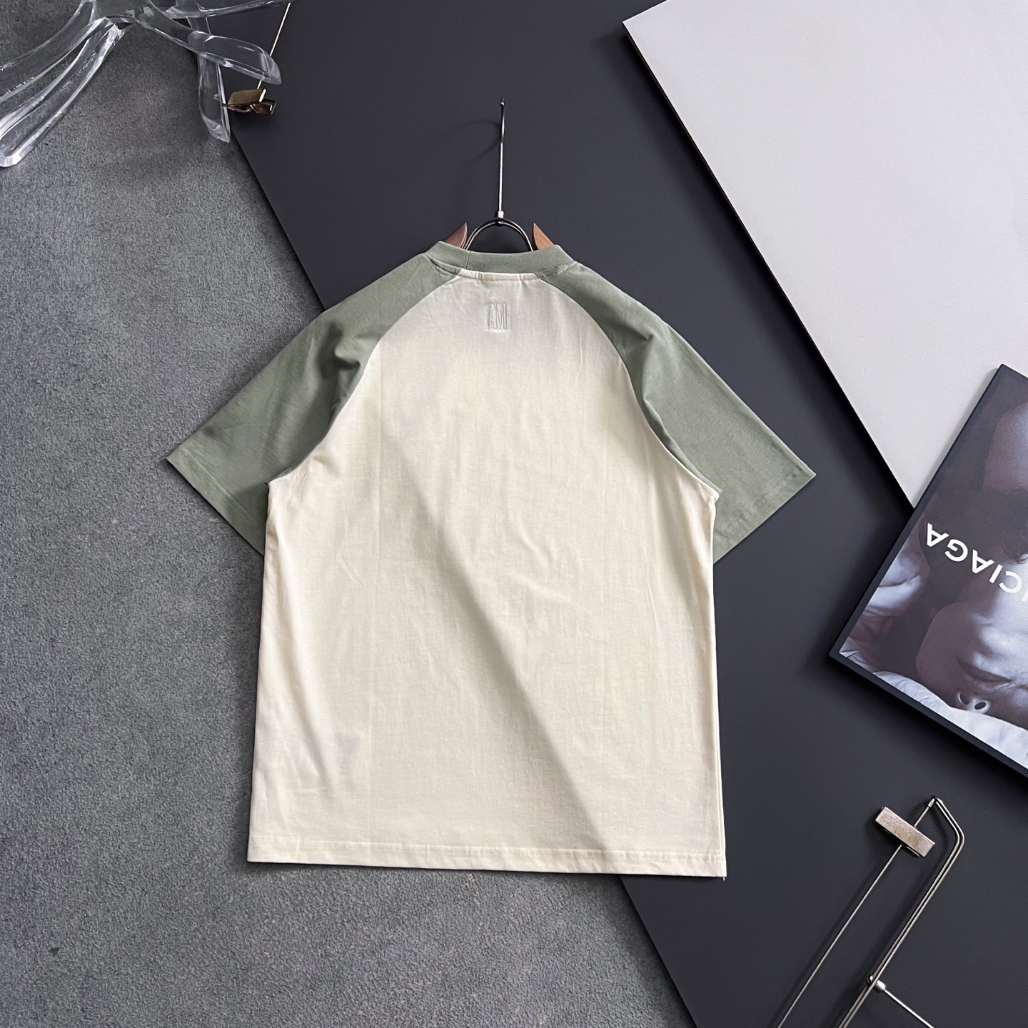 ）AMI*2026Ss最新工艺短袖260g纯棉双纱爆款现货春夏短袖，简约基础衣橱神器， 休闲百搭必备款）