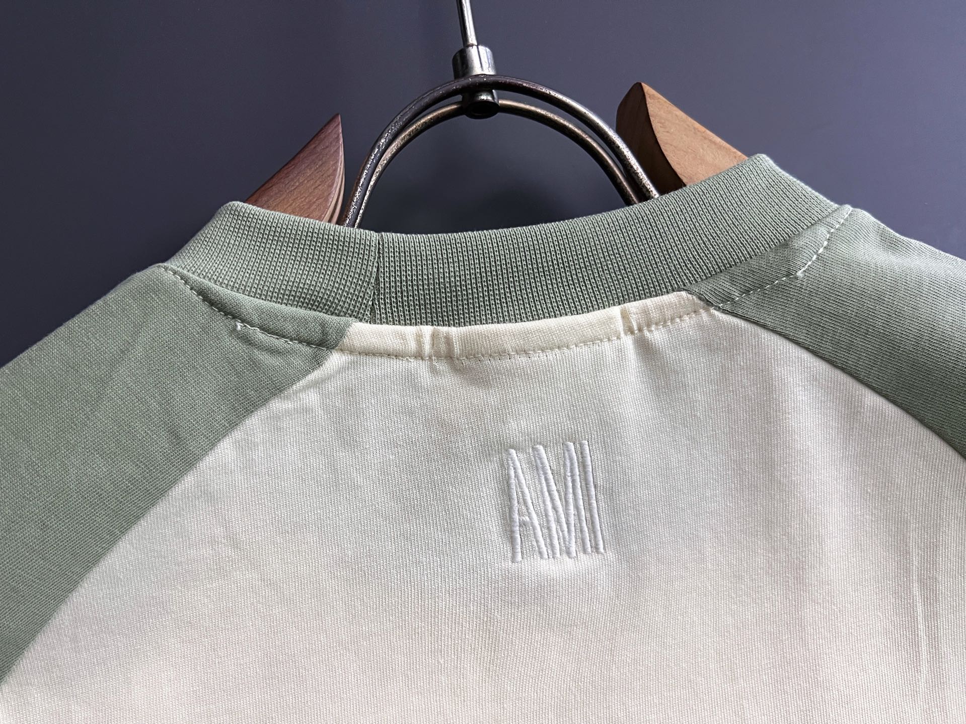 ）AMI*2026Ss最新工艺短袖260g纯棉双纱爆款现货春夏短袖，简约基础衣橱神器， 休闲百搭必备款）