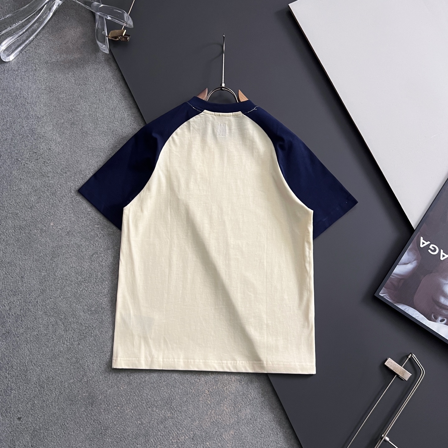 ）AMI*2026Ss最新工艺短袖260g纯棉双纱爆款现货春夏短袖，简约基础衣橱神器， 休闲百搭必备款）