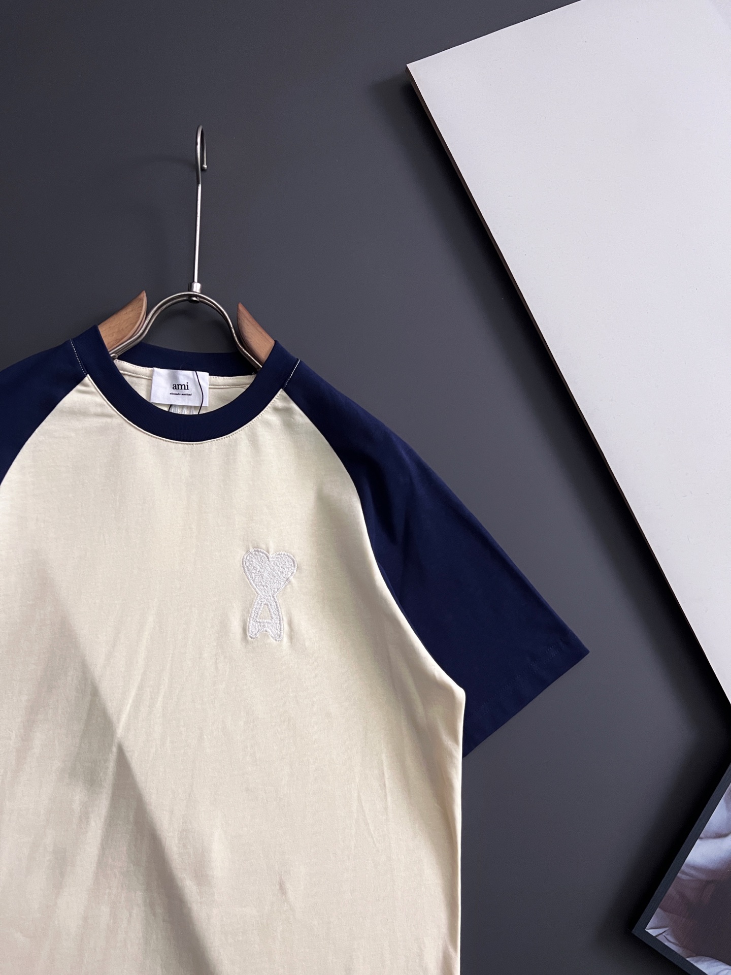 ）AMI*2026Ss最新工艺短袖260g纯棉双纱爆款现货春夏短袖，简约基础衣橱神器， 休闲百搭必备款）