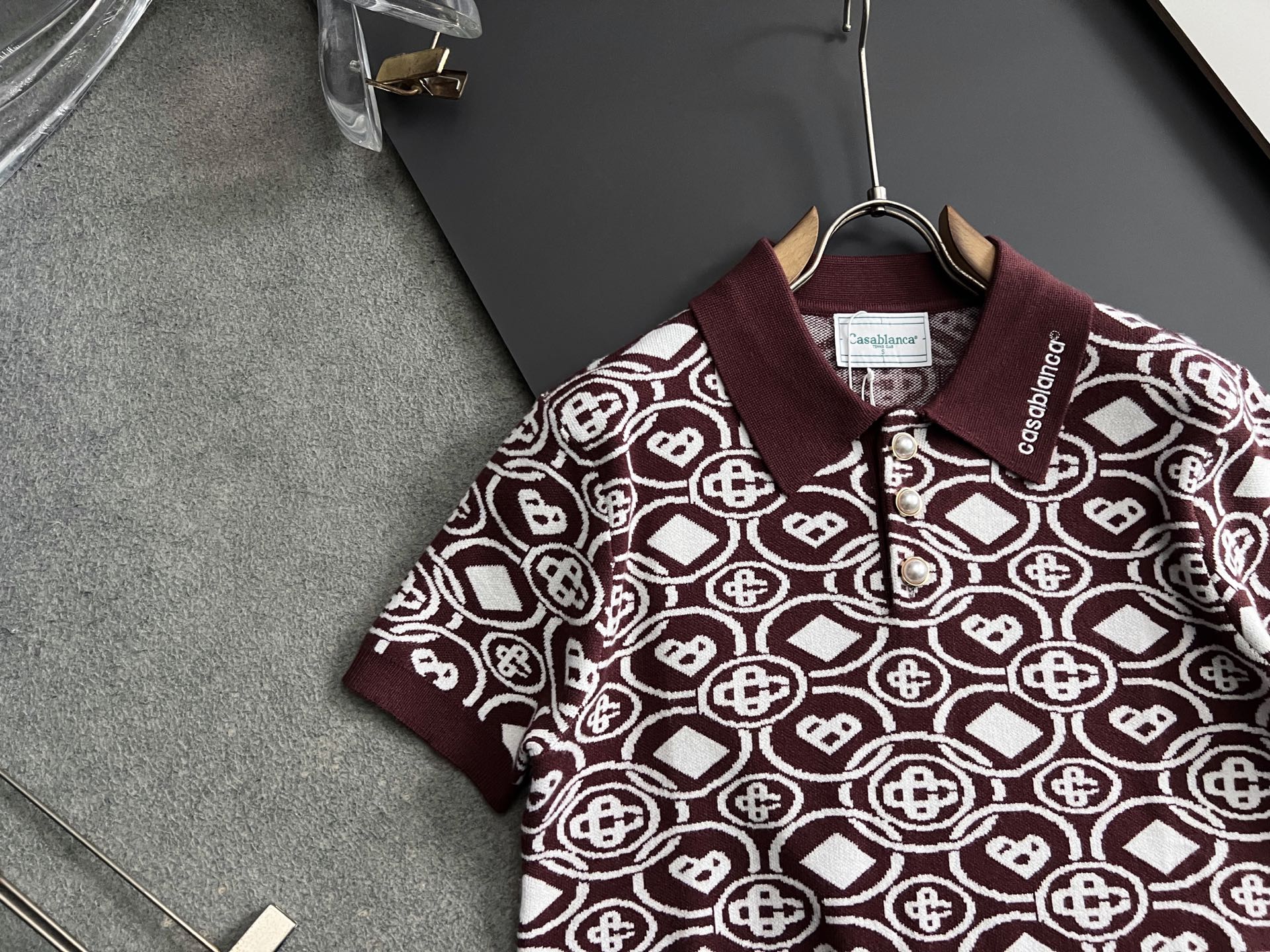 ）原Casablanc*品质元单、 2026Ss春夏秀场系列针织套装🔥本款选用仿羊绒厚织面料打造，设计装