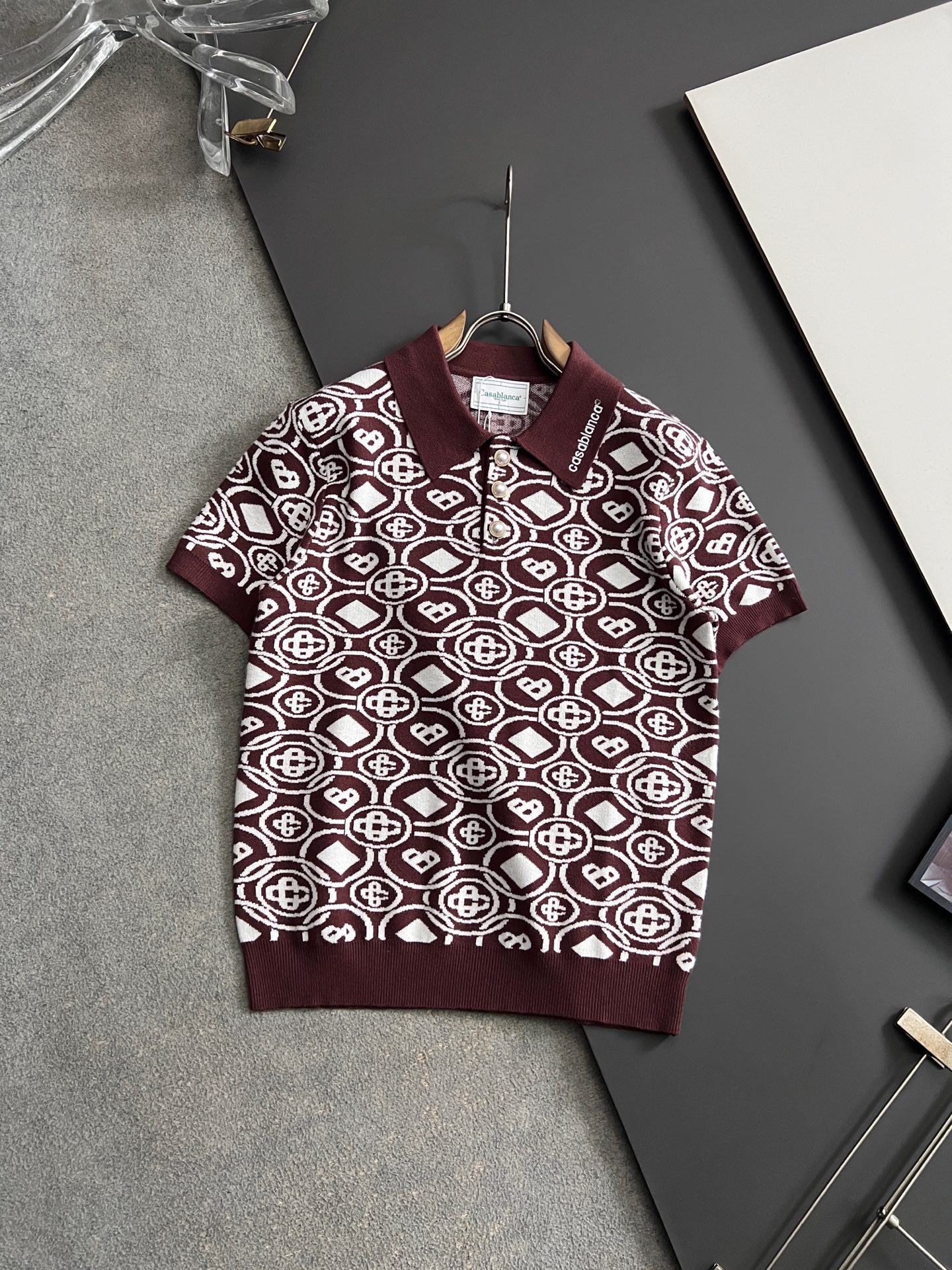 ）原Casablanc*品质元单、 2026Ss春夏秀场系列针织套装🔥本款选用仿羊绒厚织面料打造，设计装