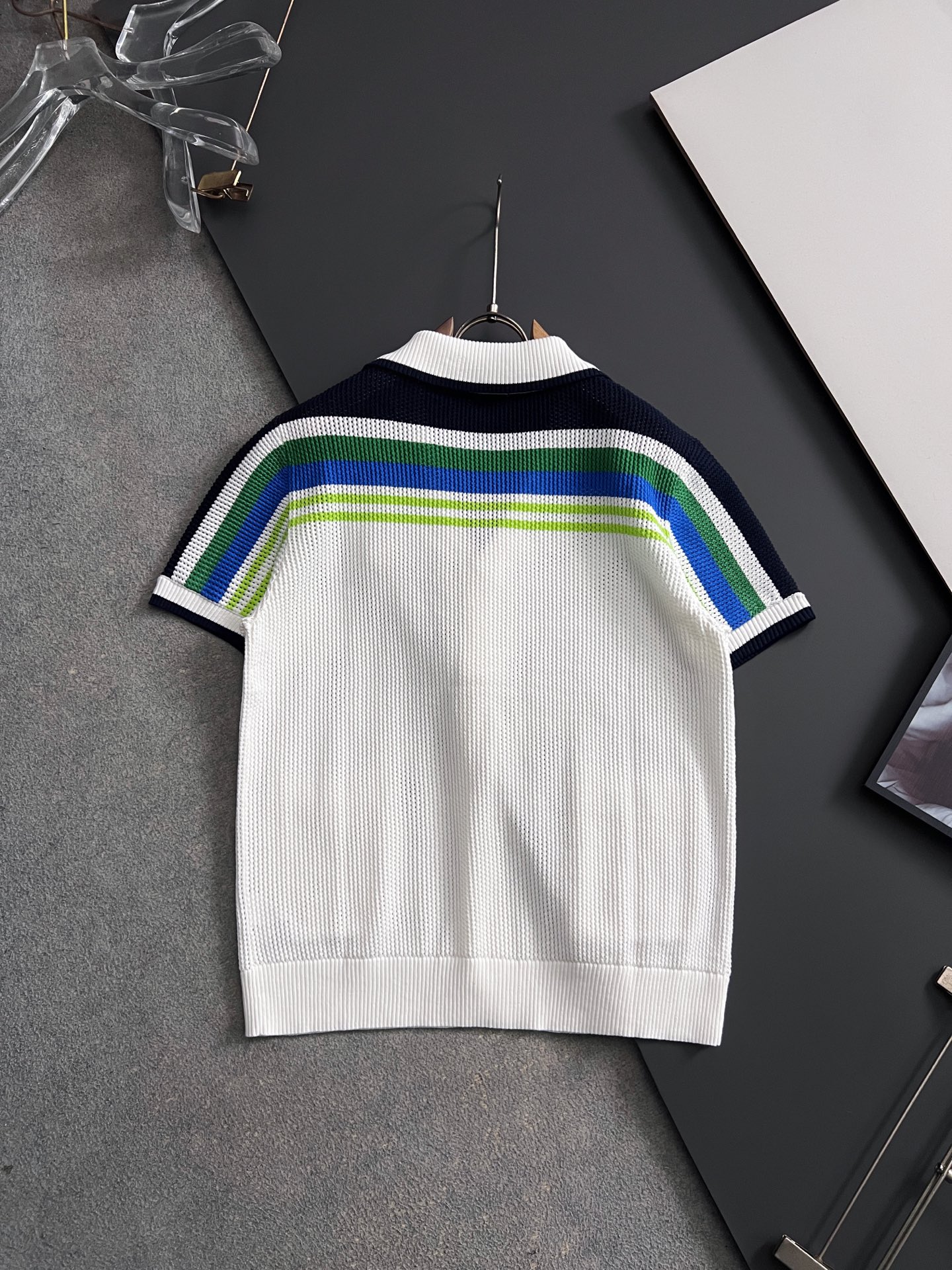 ）Casablanc*品质元单、 2026Ss春夏秀场系列针织套装🔥本款选用运动风尼龙网眼面料打造，设计