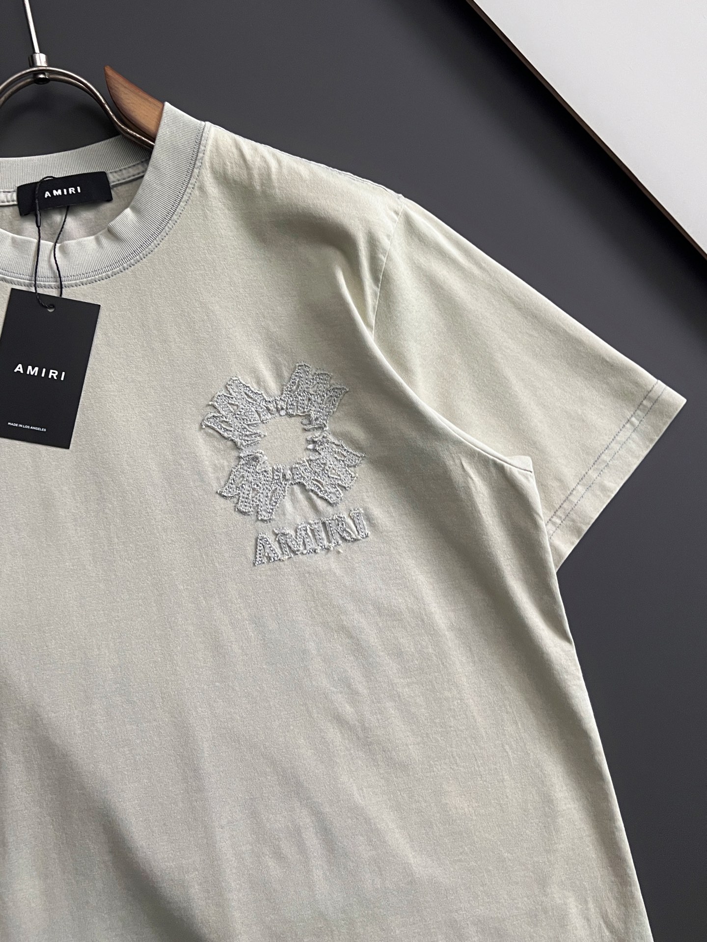 ）Amiri、2026Ss蜡染水洗做旧顶级版本潮短袖，最顶级的品质专柜原单，顶级制作工艺进口面料，专柜款