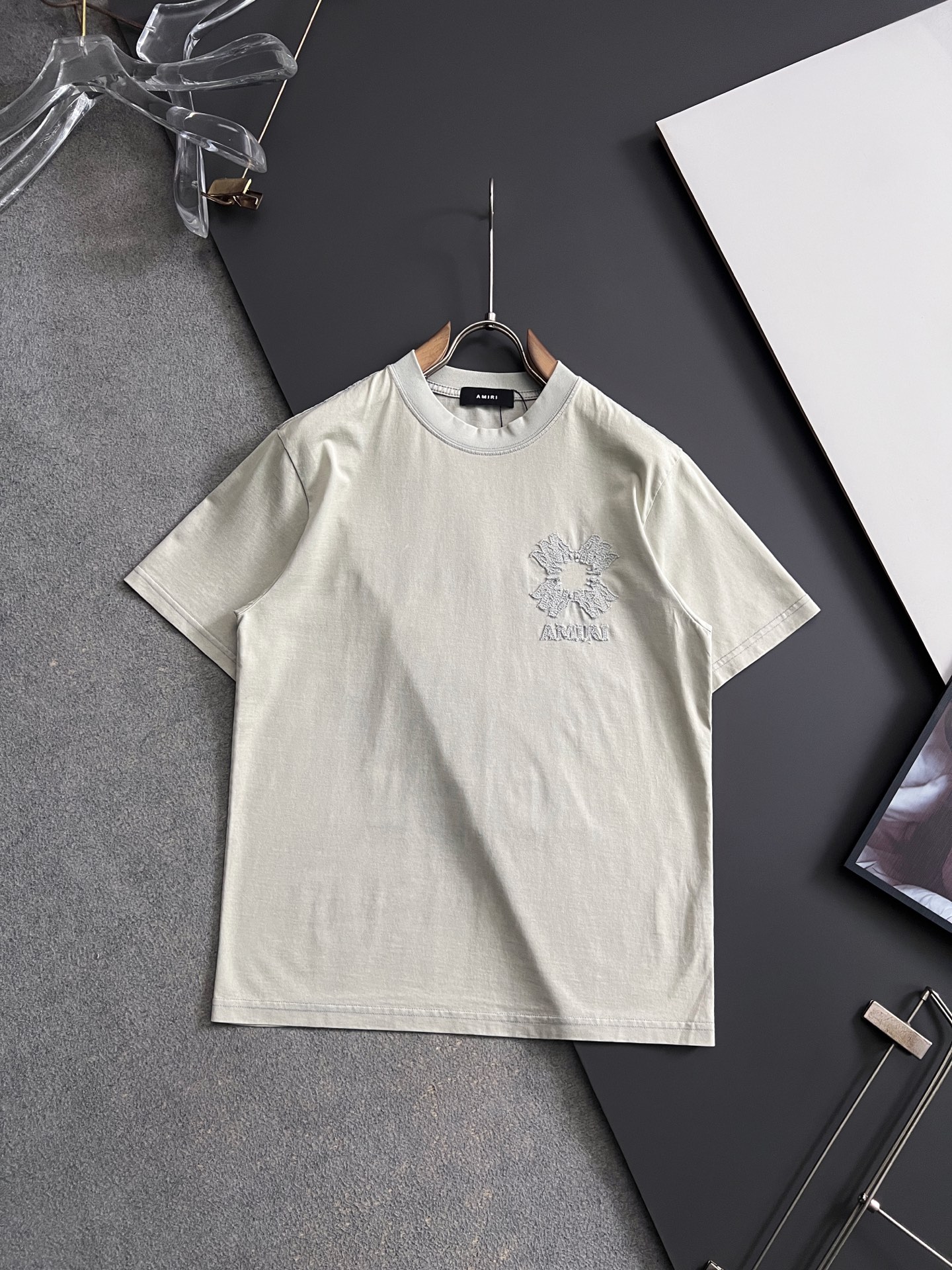 ）Amiri、2026Ss蜡染水洗做旧顶级版本潮短袖，最顶级的品质专柜原单，顶级制作工艺进口面料，专柜款