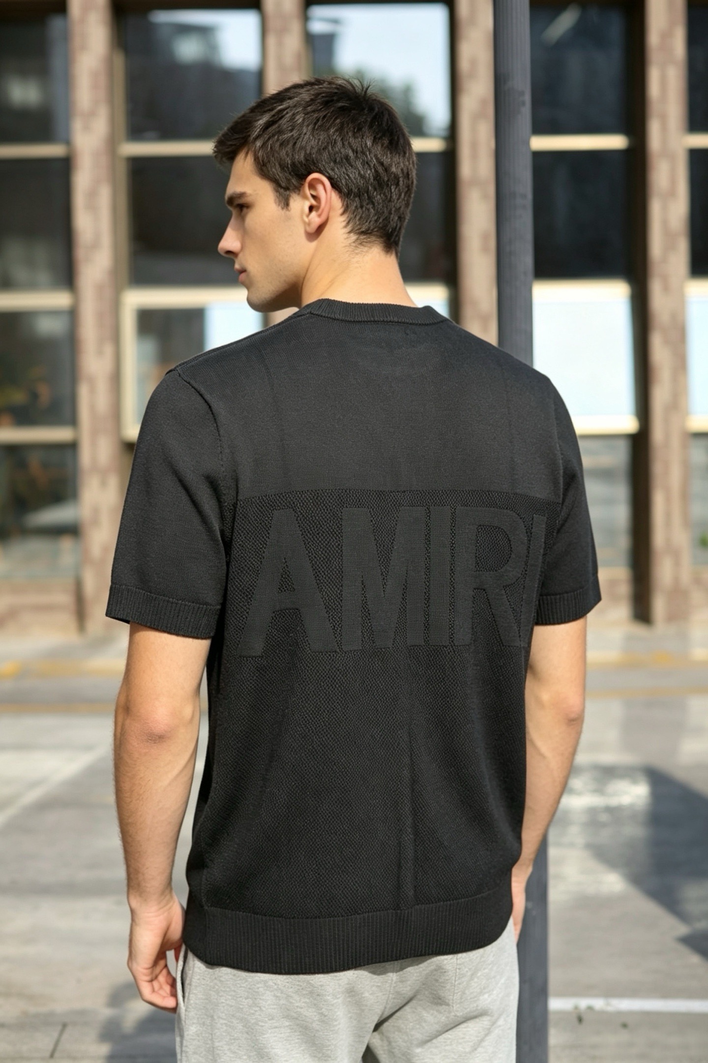 ）Amiri*镂空针织黑科技）爆款现货春夏短袖，简约基础衣橱神器， 休闲百搭必备款）做工走线质感一流，三色推荐）修身版型