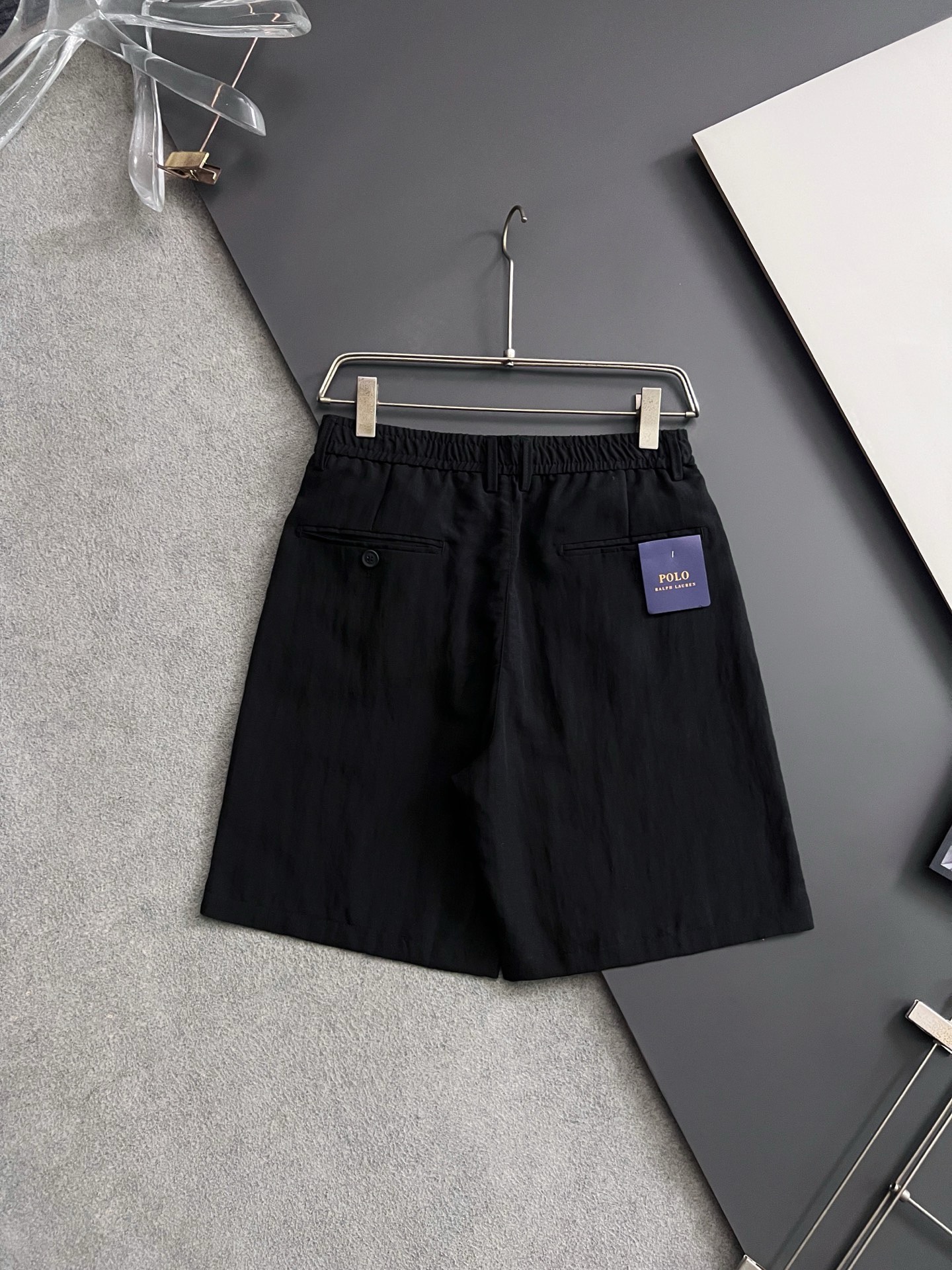 ）裤王Ralph*Lauren2026专柜同款亚麻短裤，质感超级好，手感柔软细腻。面料：53%棉+45%锦纶+2%亚麻亚