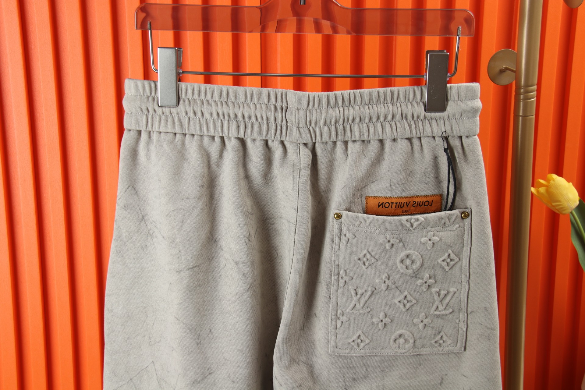 Louis Vuitton Monogram Embossed Cotton Joggers Casual Pants M-3XL 9 a1744817452240 4347