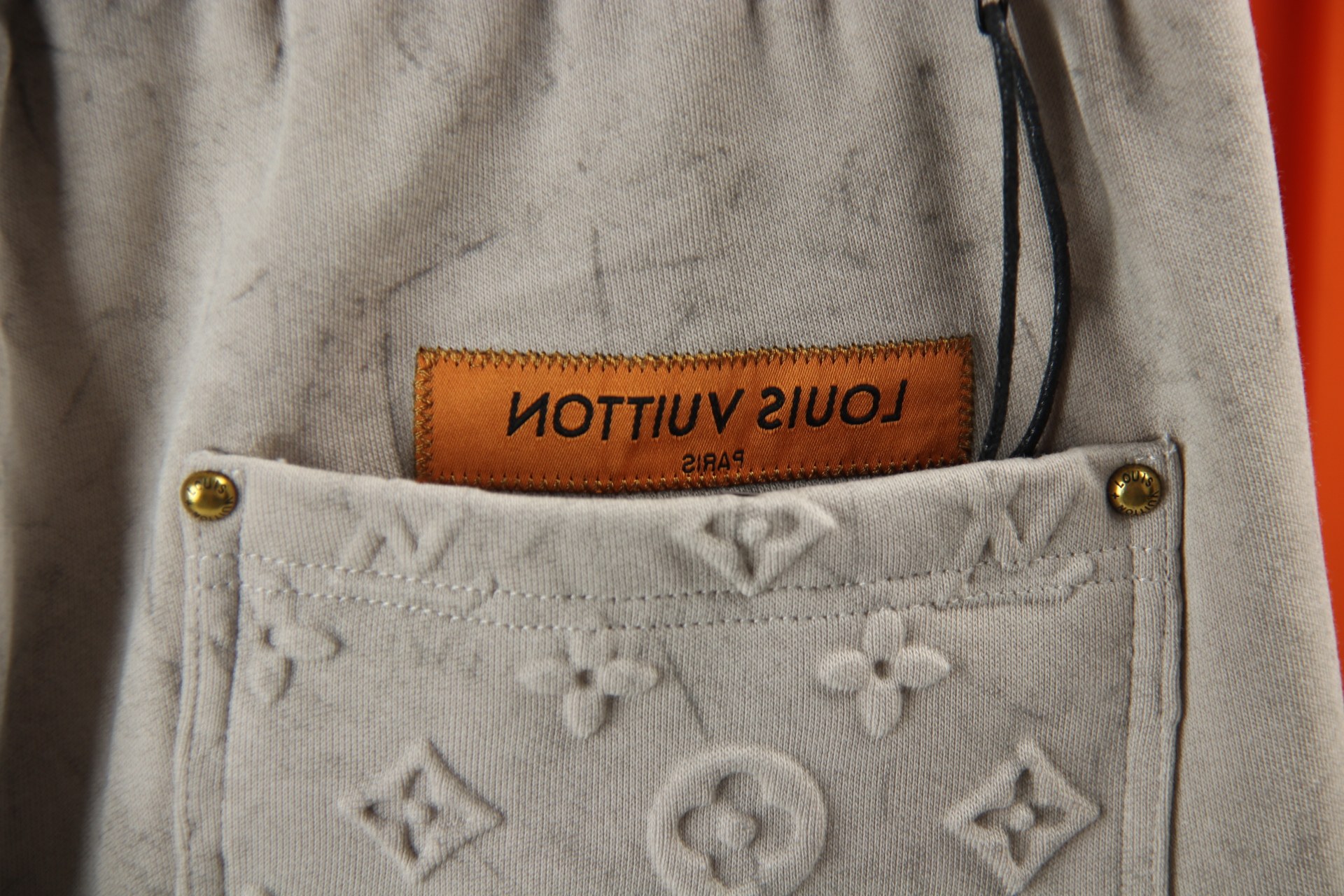 Louis Vuitton Monogram Embossed Cotton Joggers Casual Pants M-3XL 10 a1744817452364 6603
