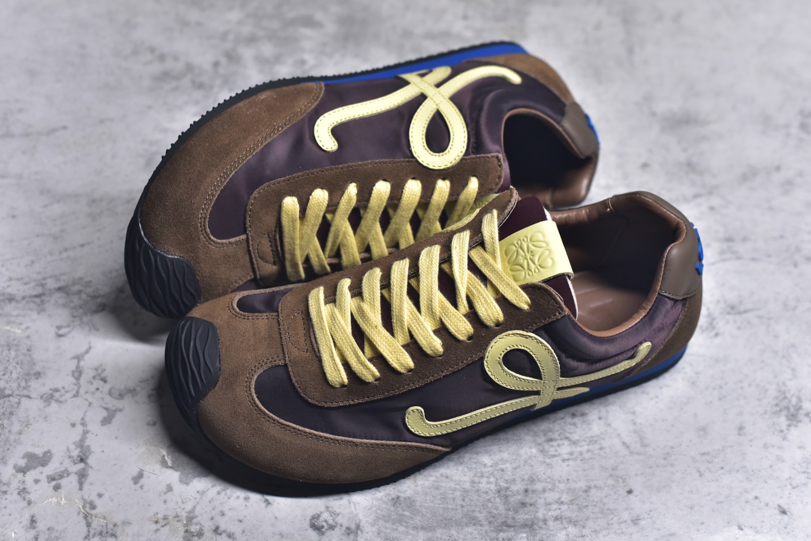图片[7]-#LOEWE罗意威 Ballet Runner 2.0 尼龙牛皮革 圆头系带 棕色 尺码：35-44-选品中心