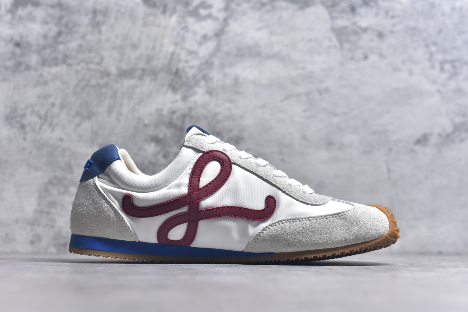 图片[3]-#LOEWE罗意威 Ballet Runner 2.0 尼龙牛皮革 圆头系带 白红蓝 尺码：35-44-选品中心