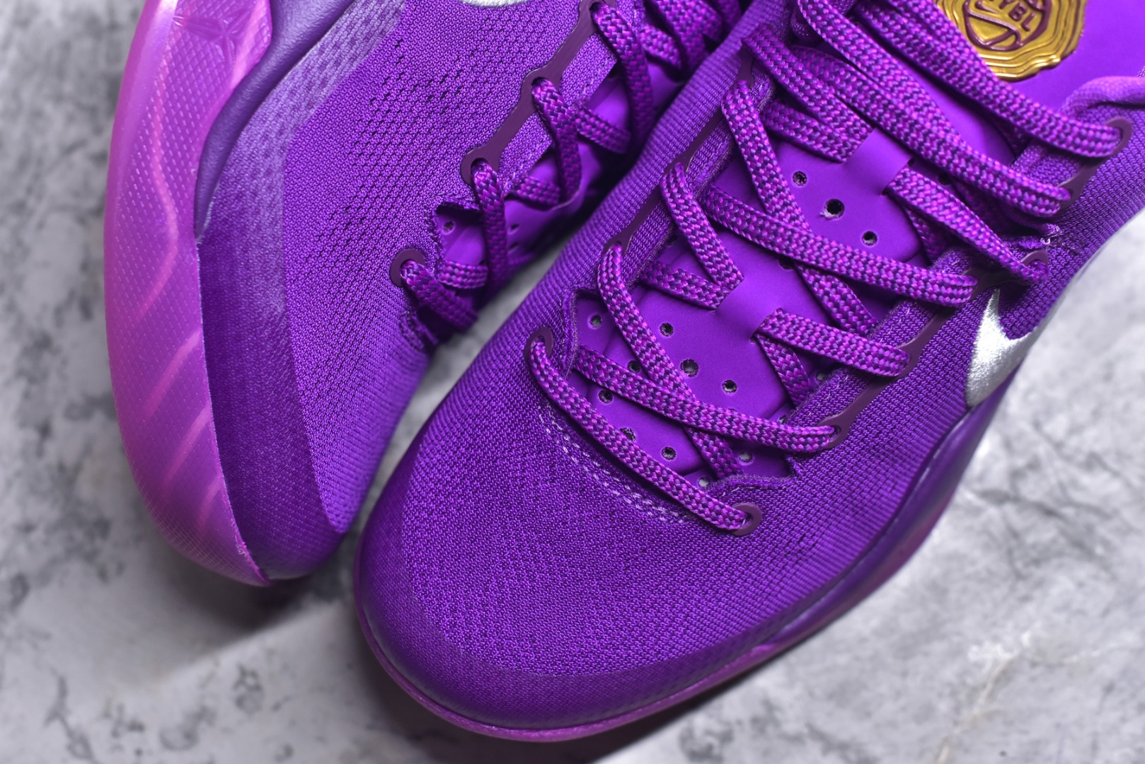 图片[8]-#NK Zoom Kobe 8 科比八代 Eybl 紫色 HJ7265-500 React 科技鞋垫加持 实战配置直接拉满 原楦纸板开发 鞋身流线型、后跟塑形 区分土肥圆 原厂针织鞋面一针一线匹配原版 全身鞋材卡料色独家定制 唯一万针立体刺绣SWOOSH 真实底模最大48.5 实战利器 专供海外市场 尺码：40 40.5 41 42 42.5 43 44 44.5 45 46 47.5 48.5 （脚宽、脚胖 建议买大半码）-选品中心
