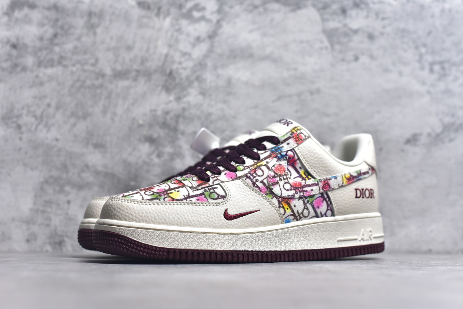 图片[2]-#Nike Air Force 1\’07 Low 迪奥联名 彩色插花 空军一号低帮休闲板鞋 DF0188-063 #原楦头原纸板 原装鞋盒 定制五金配件 内置全掌气垫 原厂鞋底 尺码：36 36.5 37.5 38 38.5 39 40 40.5 41 42 42.5 43 44 44.5 45 9.D4-选品中心