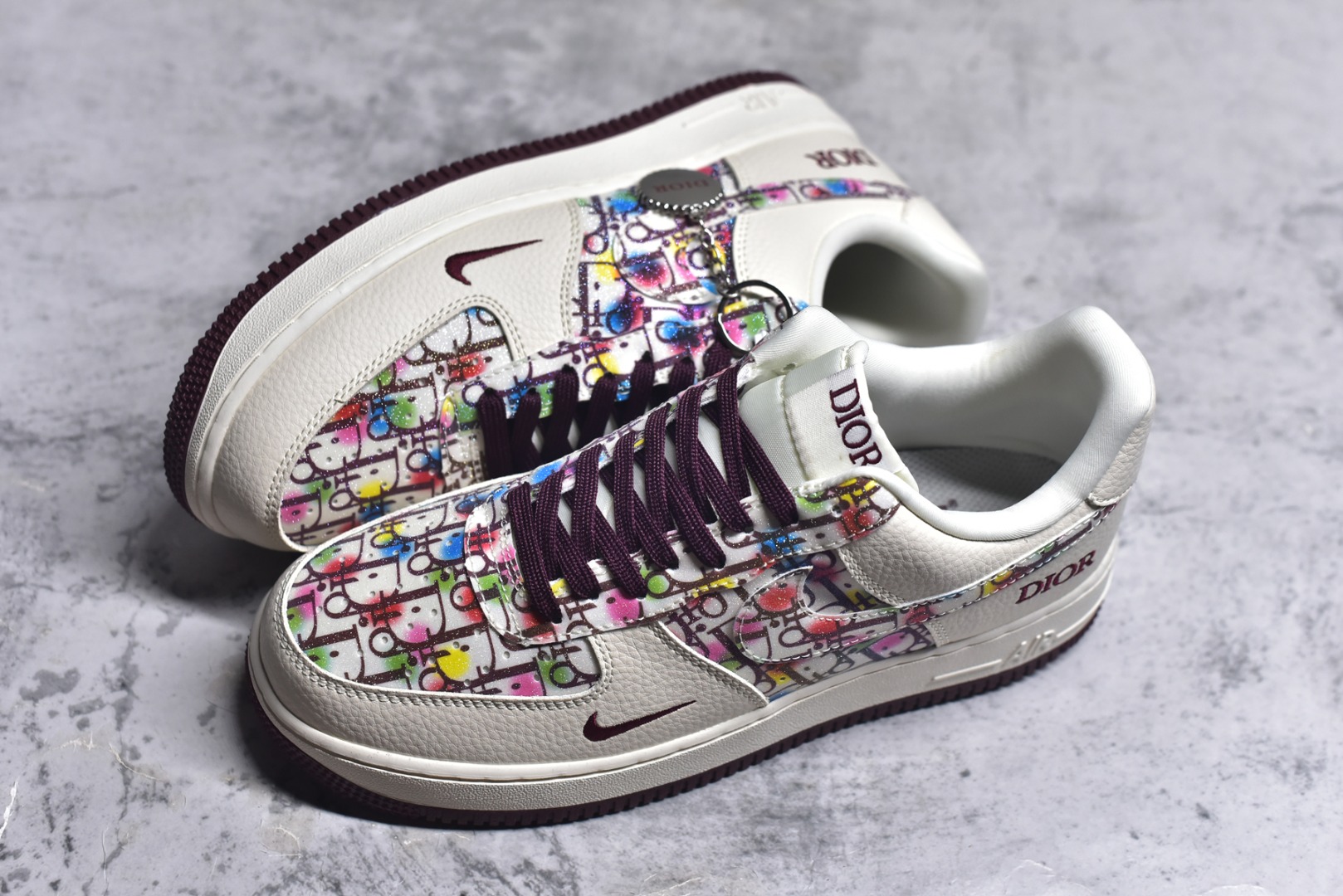 图片[7]-#Nike Air Force 1\’07 Low 迪奥联名 彩色插花 空军一号低帮休闲板鞋 DF0188-063 #原楦头原纸板 原装鞋盒 定制五金配件 内置全掌气垫 原厂鞋底 尺码：36 36.5 37.5 38 38.5 39 40 40.5 41 42 42.5 43 44 44.5 45 9.D4-选品中心