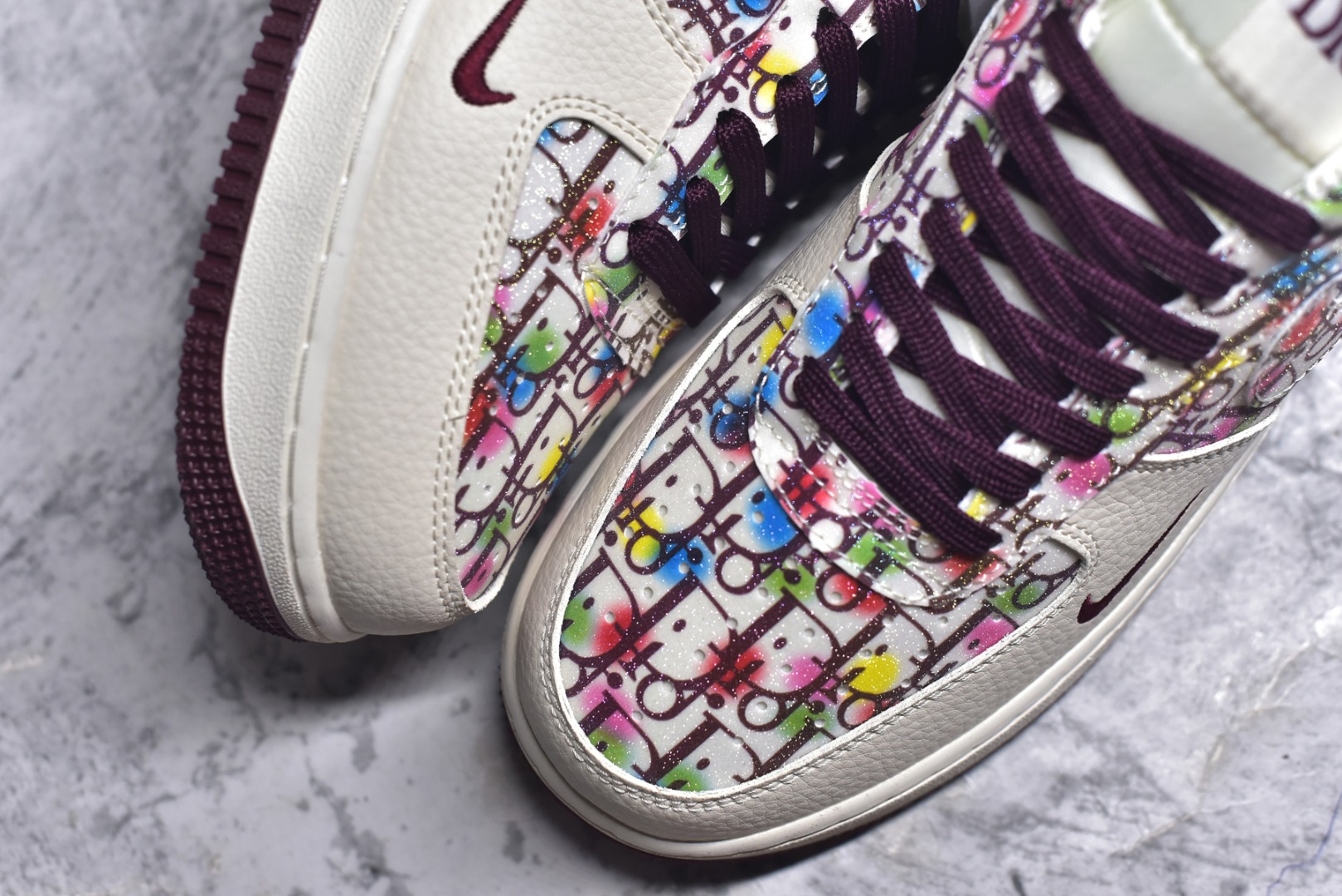 图片[8]-#Nike Air Force 1\’07 Low 迪奥联名 彩色插花 空军一号低帮休闲板鞋 DF0188-063 #原楦头原纸板 原装鞋盒 定制五金配件 内置全掌气垫 原厂鞋底 尺码：36 36.5 37.5 38 38.5 39 40 40.5 41 42 42.5 43 44 44.5 45 9.D4-选品中心