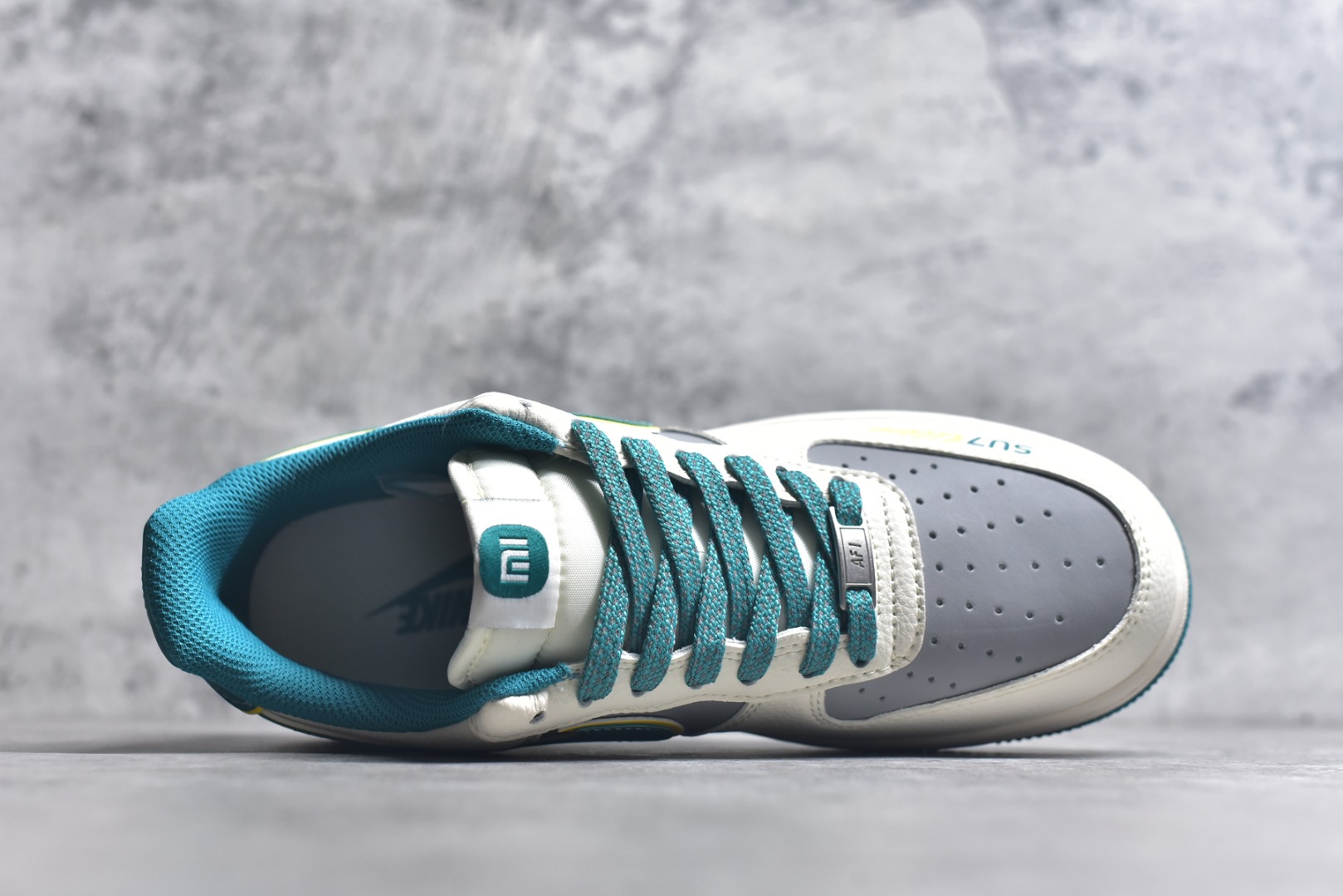 图片[4]-#Nike Air Force 1 \’07 Low 小米联名 海湾蓝 空军一号低帮休闲板鞋 SS1168-208 #原楦头原纸板 原装鞋盒 定制五金配件 内置全掌气垫 原厂鞋底 尺码：36 36.5 37.5 38 38.5 39 40 40.5 41 42 42.5 43 44 44.5 45 9.D4-选品中心