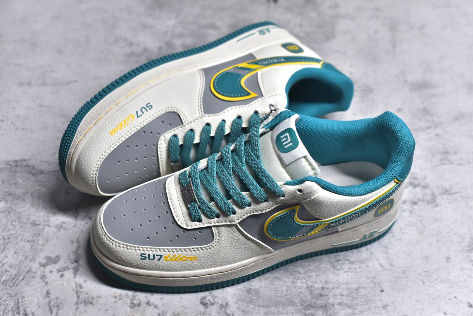 图片[7]-#Nike Air Force 1 \’07 Low 小米联名 海湾蓝 空军一号低帮休闲板鞋 SS1168-208 #原楦头原纸板 原装鞋盒 定制五金配件 内置全掌气垫 原厂鞋底 尺码：36 36.5 37.5 38 38.5 39 40 40.5 41 42 42.5 43 44 44.5 45 9.D4-选品中心
